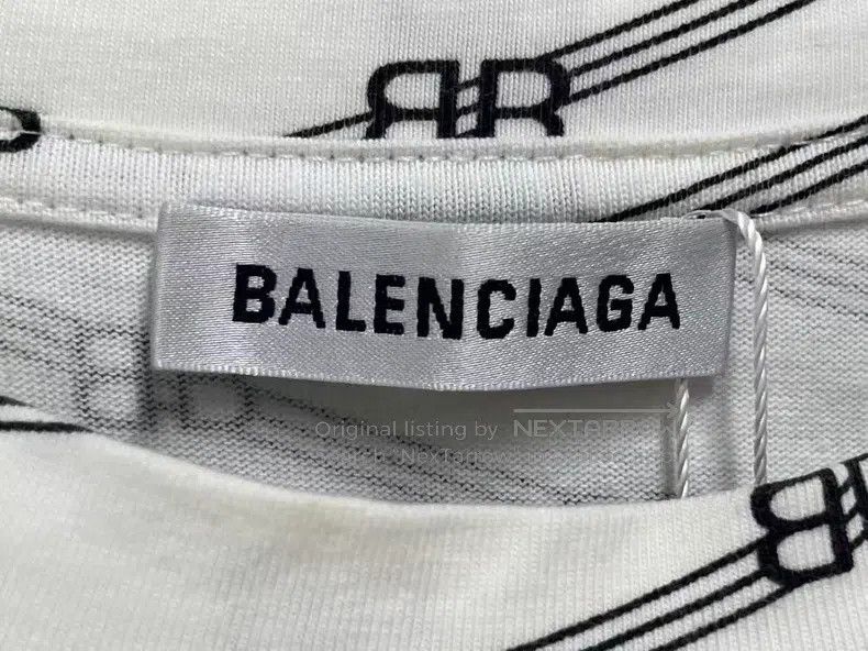 Balenciaga Balenciaga White short-sleeve shirt with logo all over Size US XL / EU 56 / 4 - 6 Thumbnail