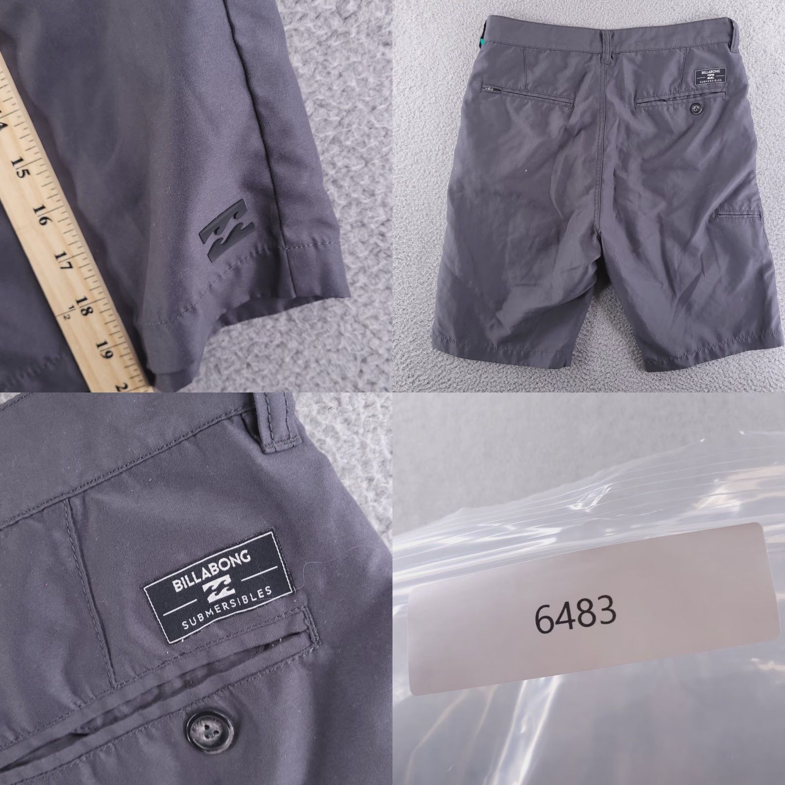 Billabong Billabong Shorts Mens 30 Gray Submersibles Swimming Hybrid Bathing Board Trunks Size US 30 / EU 46 - 8 Thumbnail