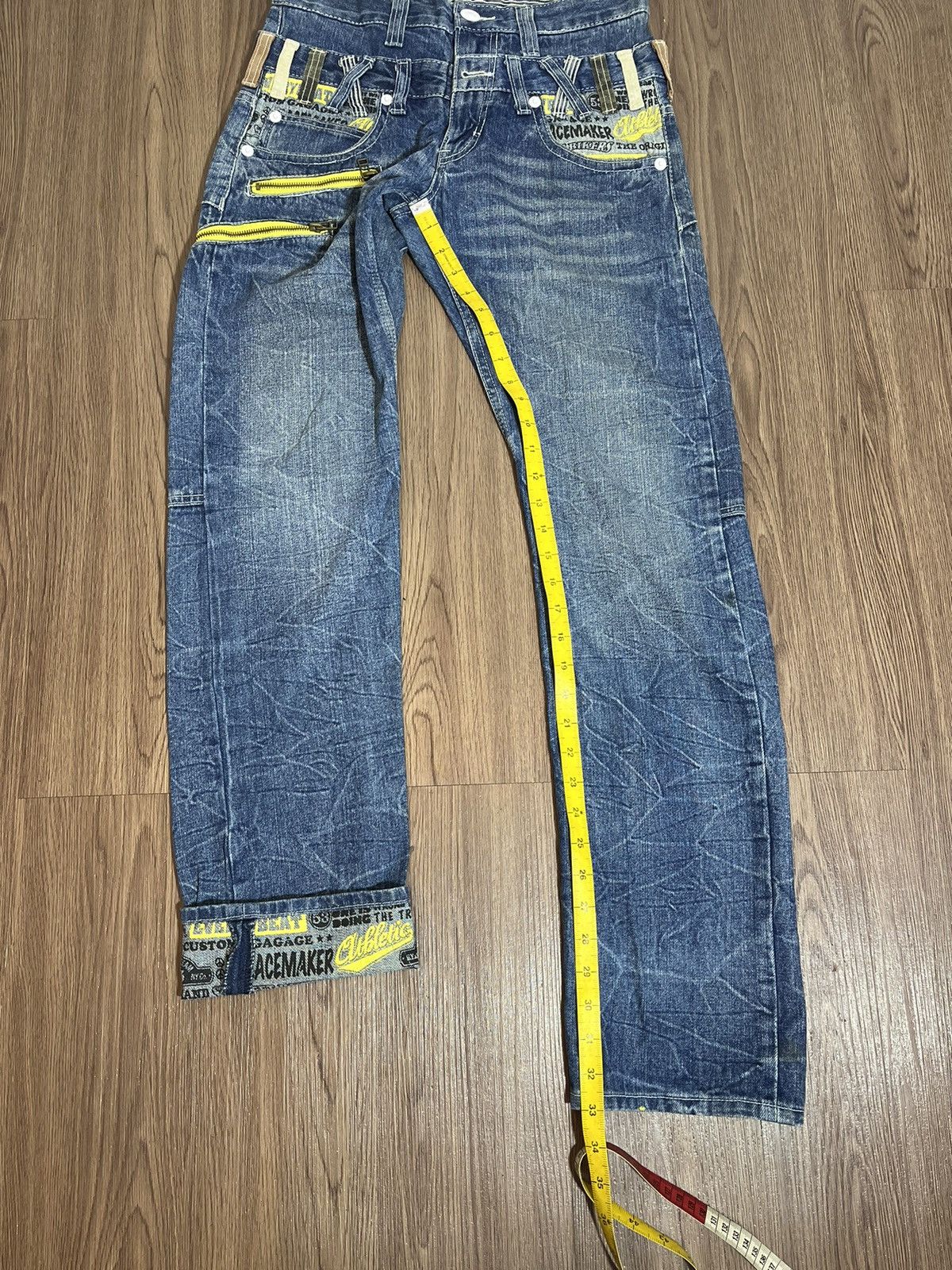 Hysteric Glamour × Japanese Brand Dominate Handcrafted Double Waist Denim Size US 31 - 15 Thumbnail