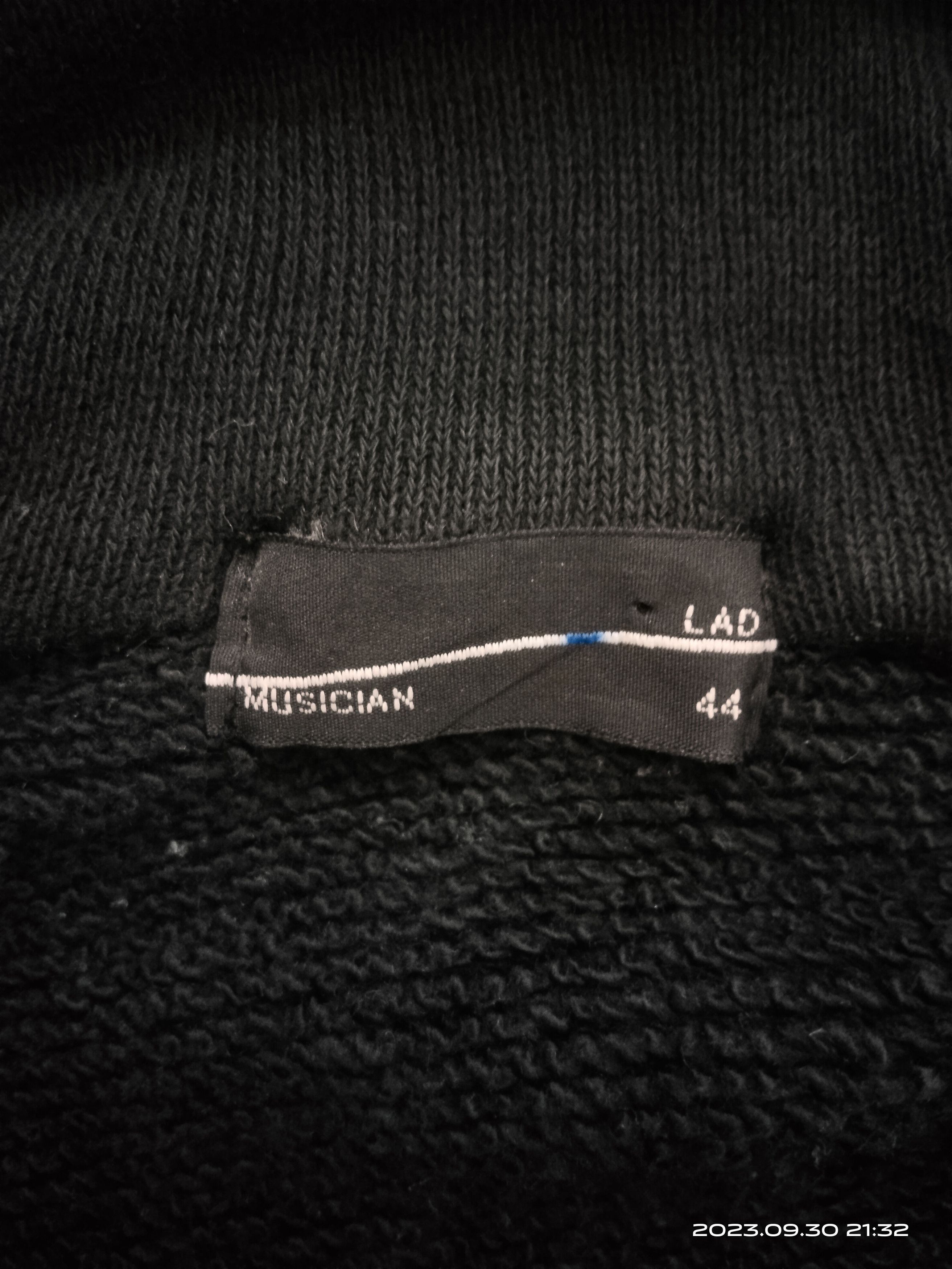 Lad Musician SICK BLACK LAD MUSICIAN ASYMMETRICAL ZIP HOODIE Size US M / EU 48-50 / 2 - 11 Thumbnail
