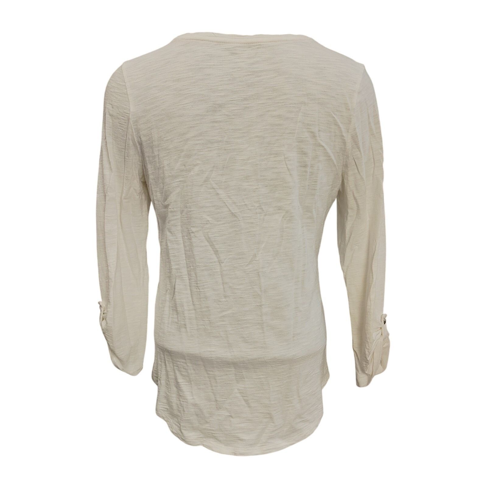 Other Chico's The Ultimate Tee Women's S Off White Long Sleeve Top Size S / US 4 / IT 40 - 2 Thumbnail