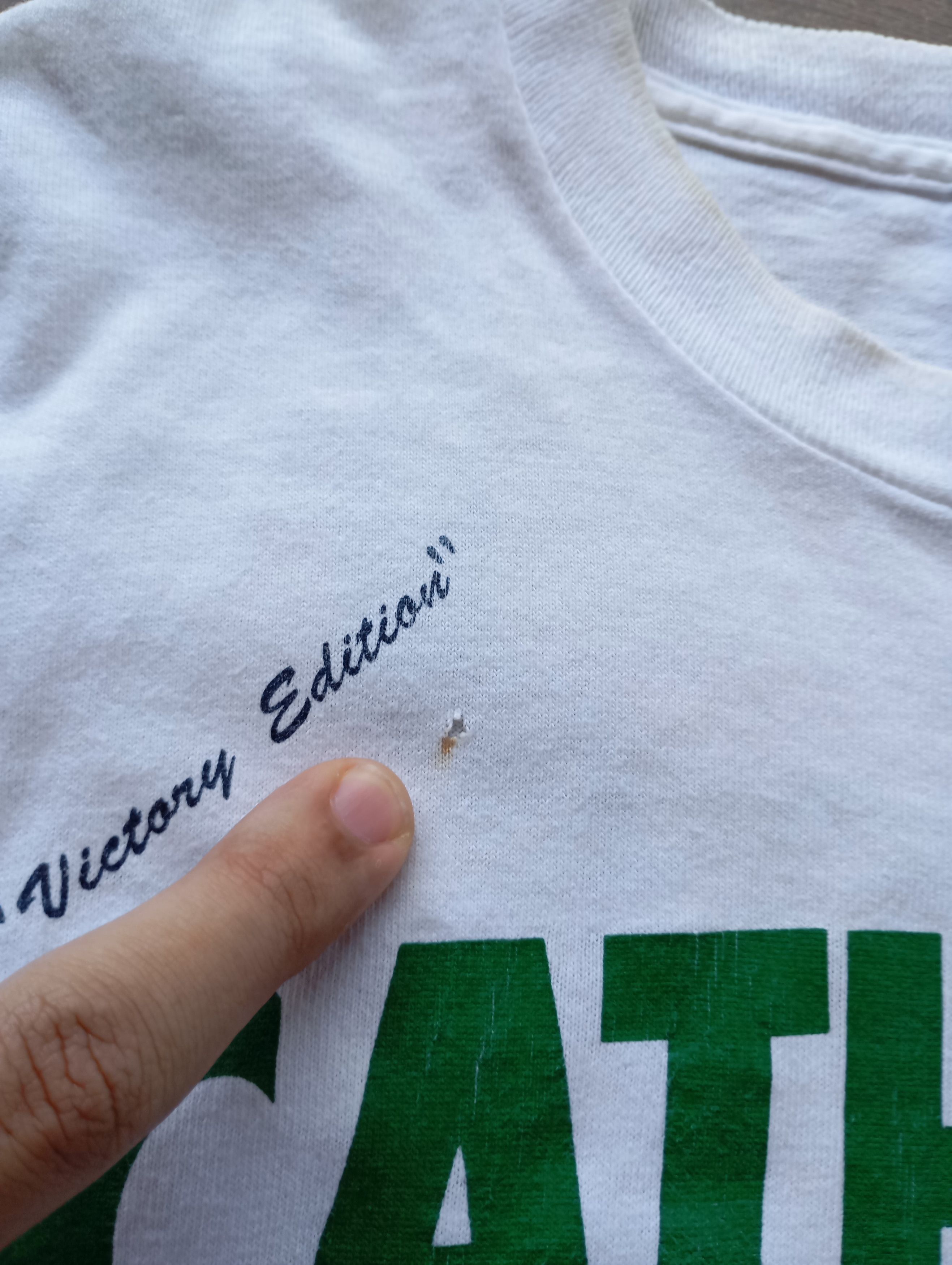 Vintage Vintage 1990 Miami/Notre Dame Catholics vs Convicts t-shirt Size US L / EU 52-54 / 3 - 4 Thumbnail