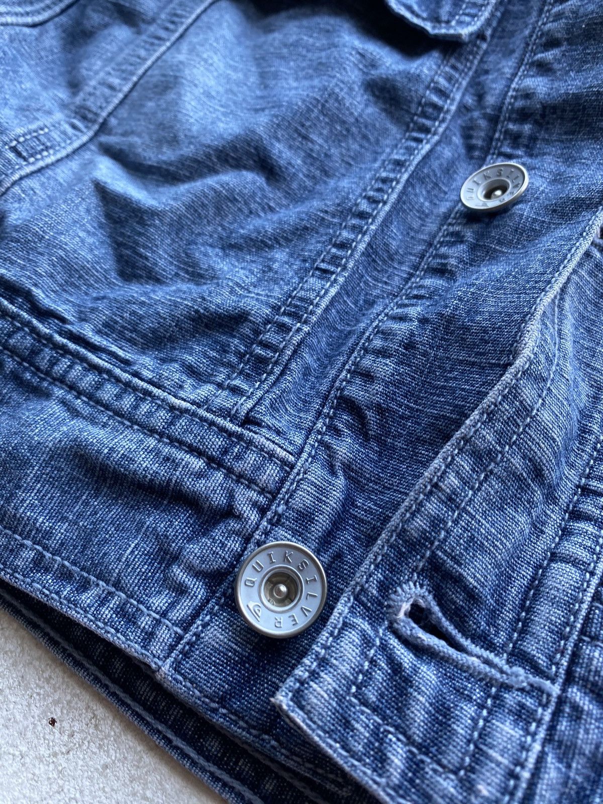 Quiksilver 🔥90s Quiksilver Vntg Rare Surf Archive Denim Jacket y2k Size M / US 6-8 / IT 42-44 - 6 Thumbnail
