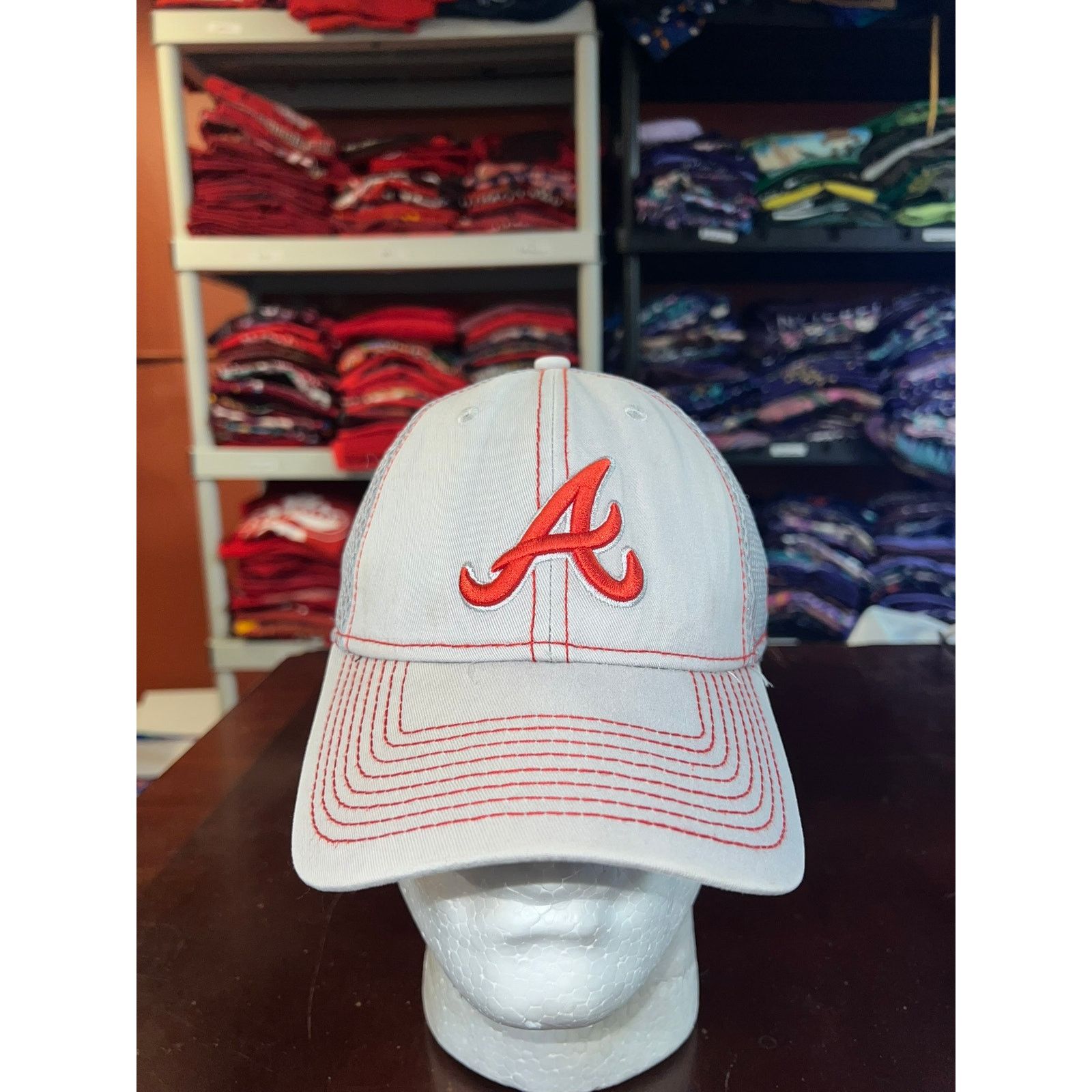 New Era Atlanta Braves White Hat New Era Team Neo MLB Baseball Cap Size ONE SIZE - 1 Thumbnail