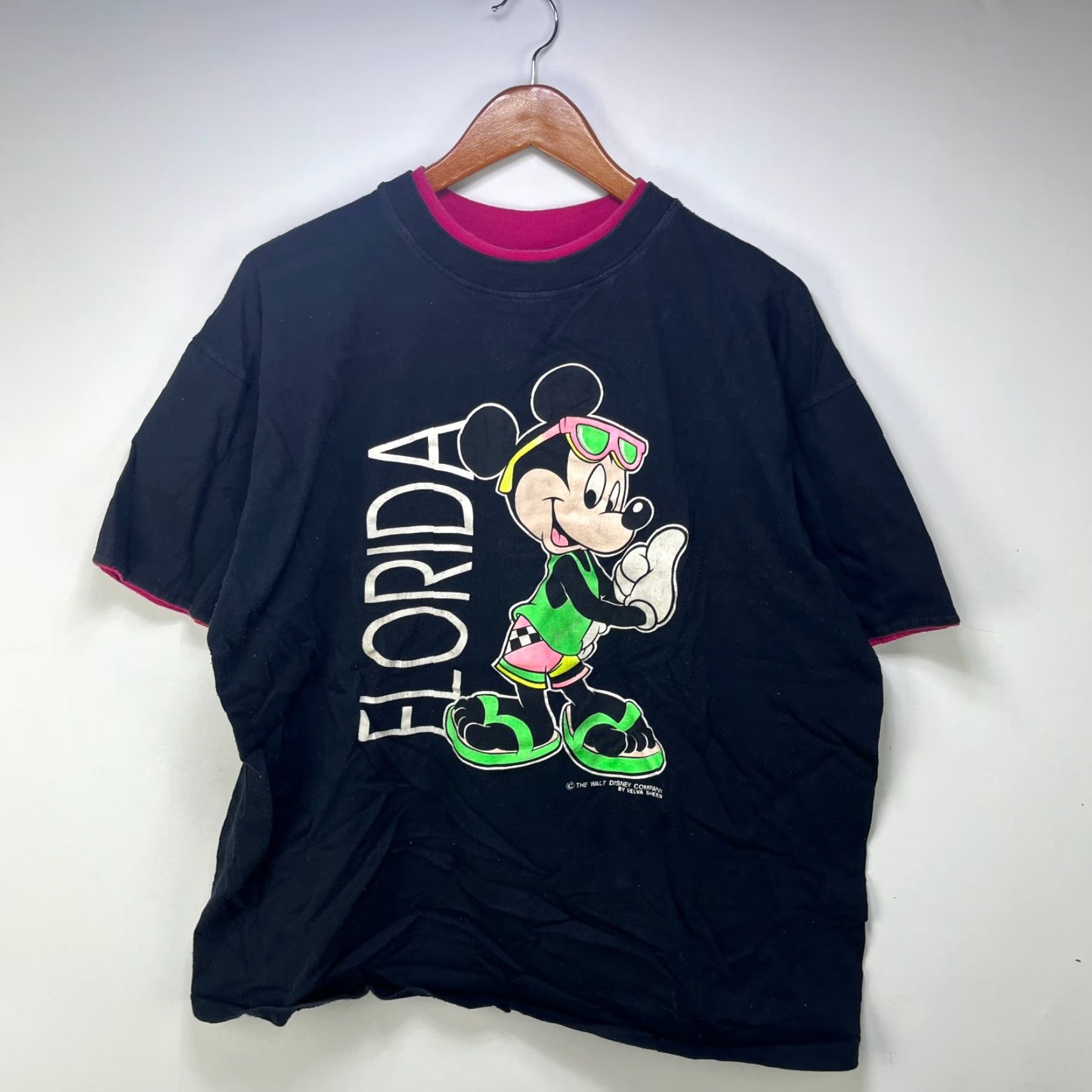 Hard Rock Cafe VINTAGE Mickey Mouse Florida T Shirt XL Mens Short Sleeve Crew Neck 90s Disney Hard Rock Cafe Black Cotton Part of Theme: Movie, 90s, Nature, Rock Size US XL / EU 56 / 4 - 2 Thumbnail