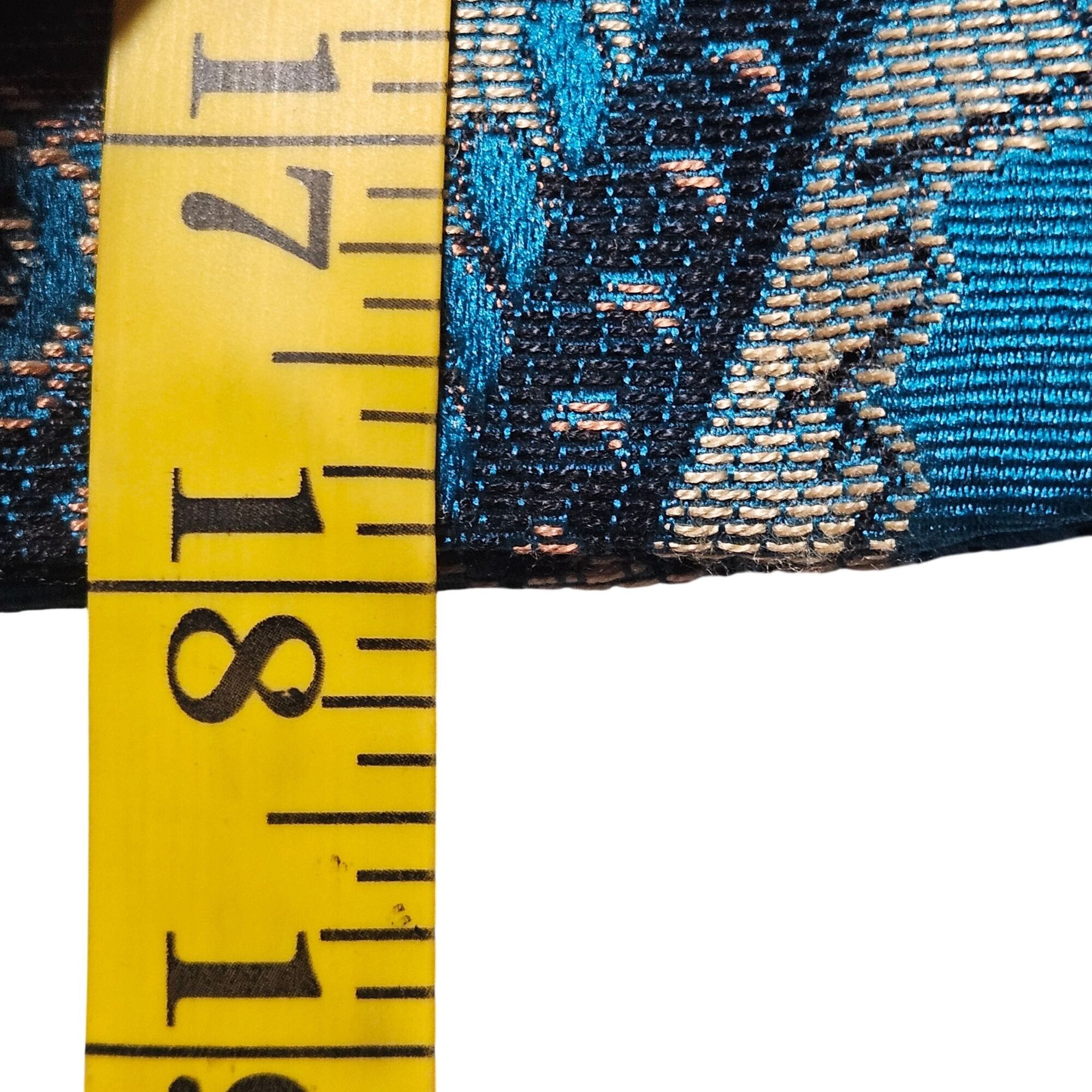 Alice + Olivia NWT Alice + Olivia Women Brocade Mini Skirt Turquoise 12 Bol Size 34" / US 12 / IT 48 - 10 Thumbnail