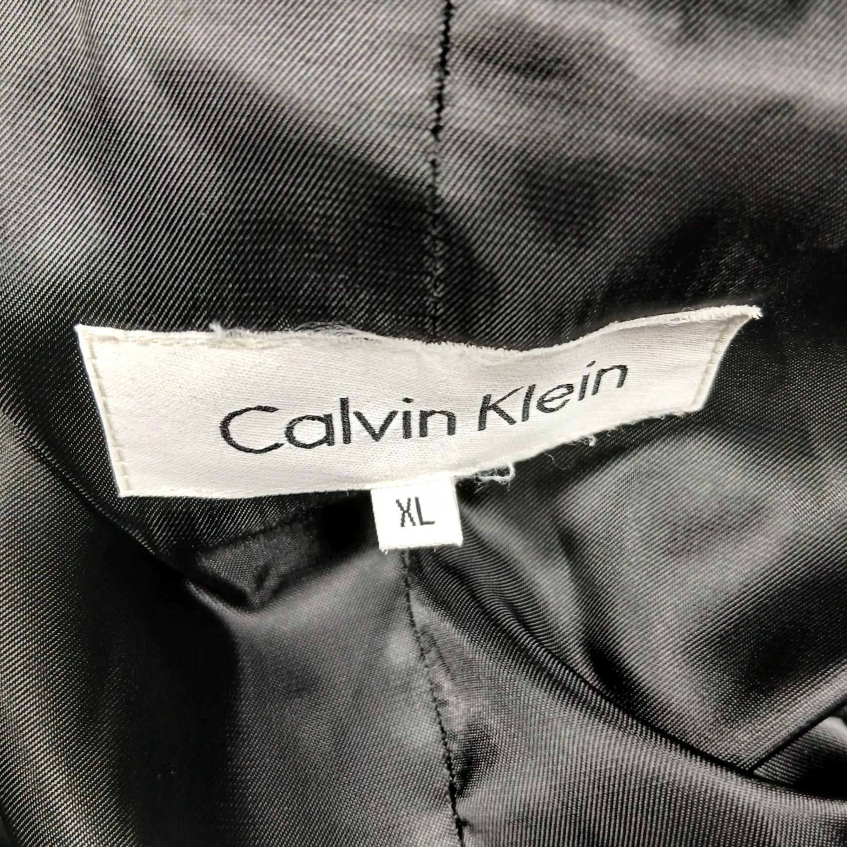 Calvin Klein Calvin Klein Overcoat Coat Wool Cashmere Black XL Men’s Button Front Pockets Lined Tweed Formal Business Workwear 90s 80s Vintage No Size US XL / EU 56 / 4 - 3 Thumbnail
