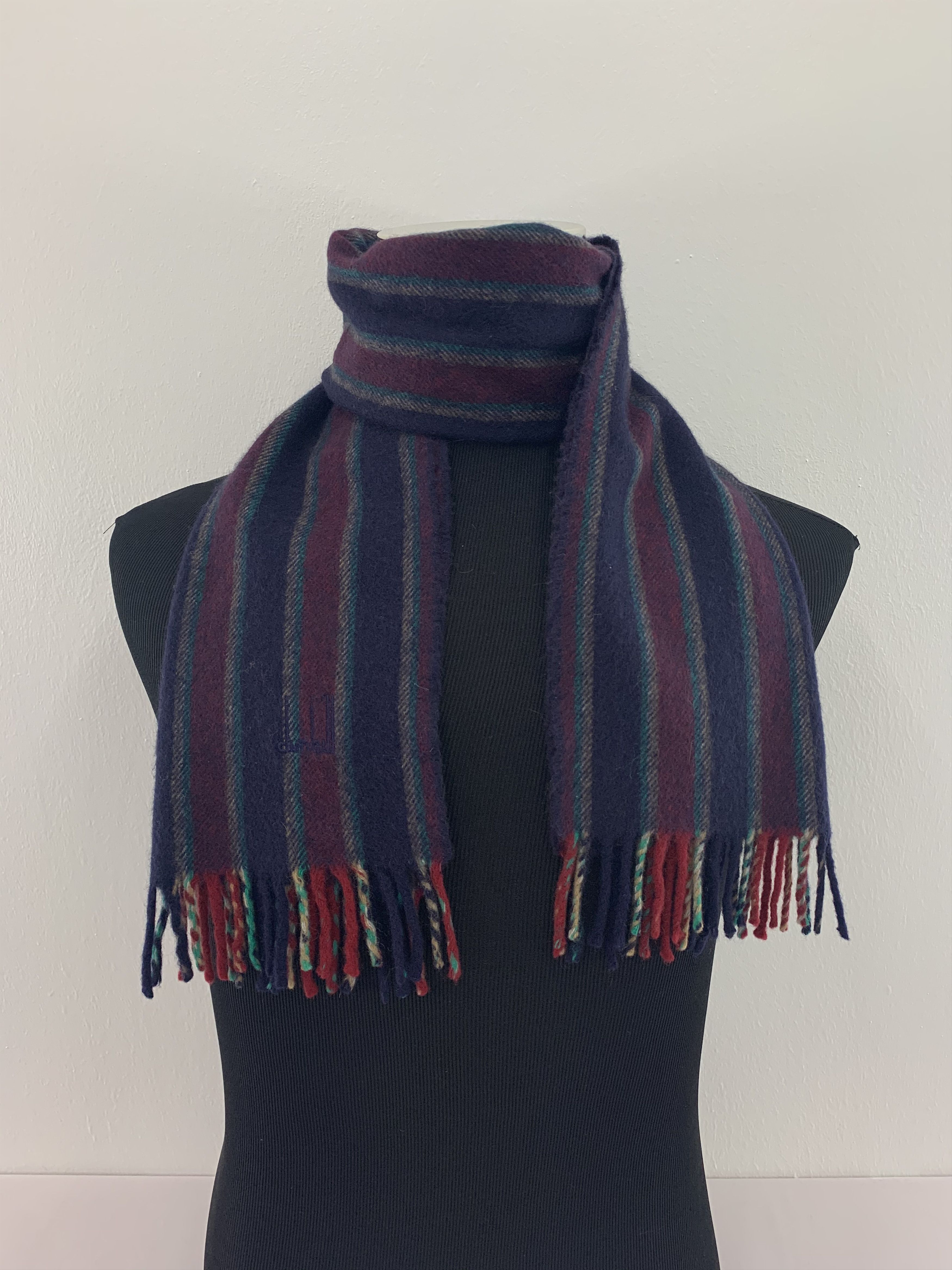 Alfred Dunhill Dunhill Scarf Cashmere Muffler Neck Wrap BL4354 Size ONE SIZE - 1 Thumbnail