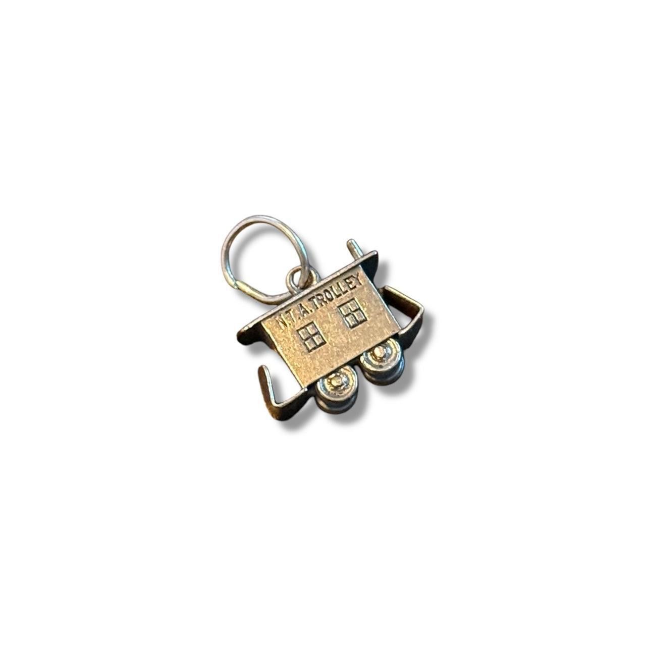 Designer Vintage Sterling Silver Trolly Car Pendant/Charm Size ONE SIZE - 1 Thumbnail