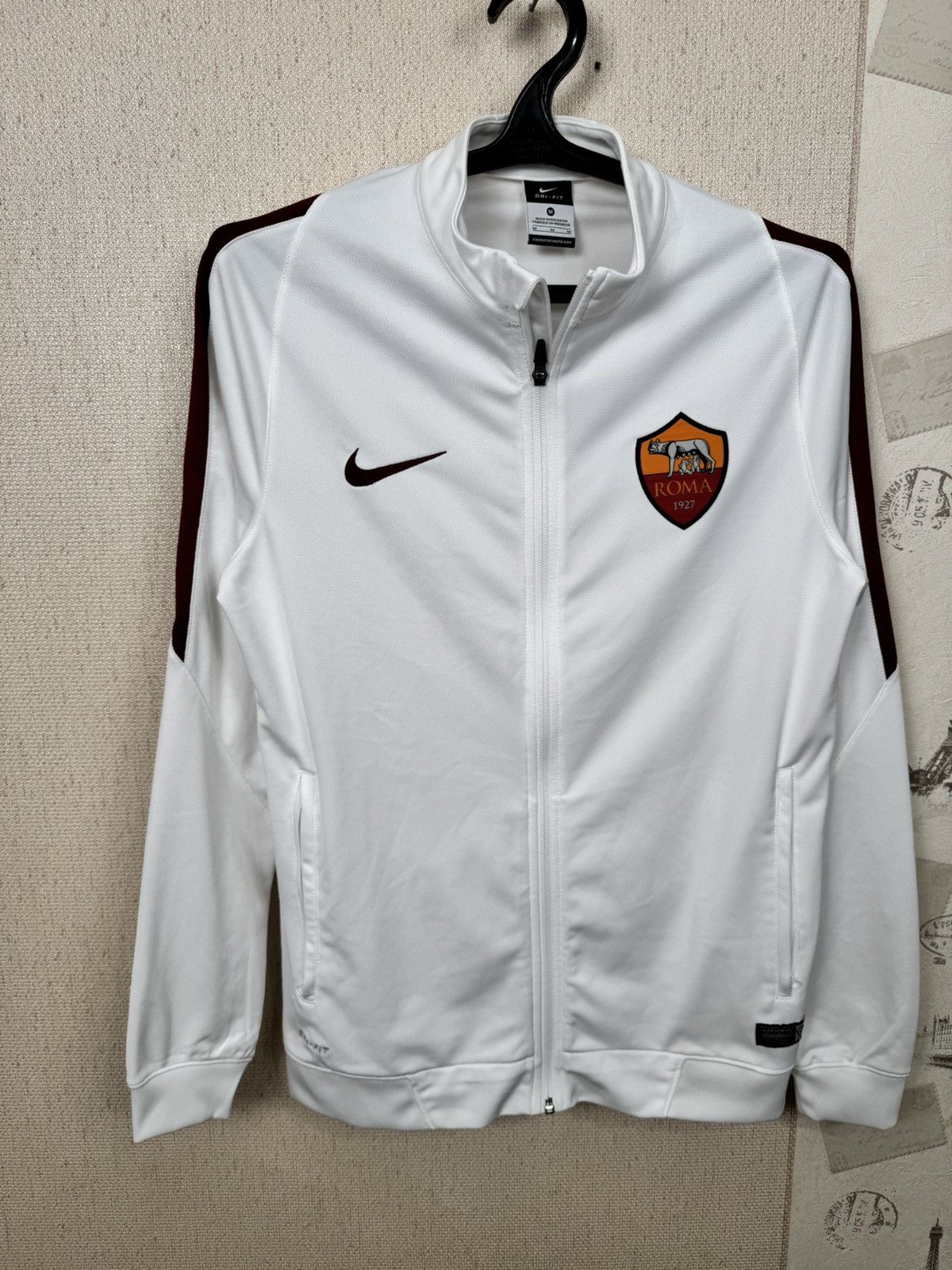 Nike Vintage Nike AS Roma Jacket Socer Full Zip Track M Blokecore Size US M / EU 48-50 / 2 - 7 Thumbnail
