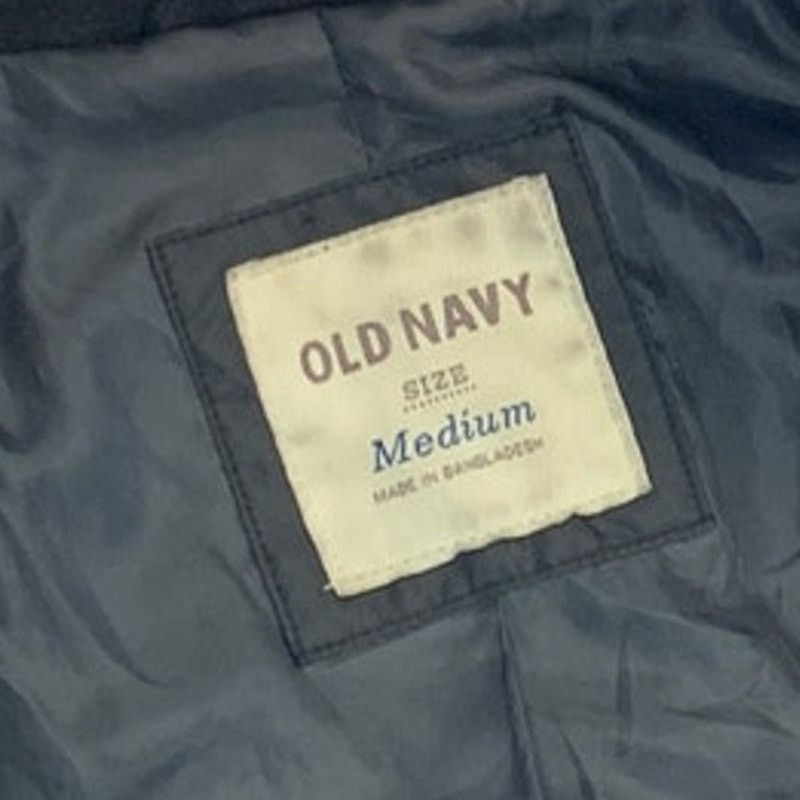 Old Navy Old Navy Womens Medium Full Button Wool Blend Black Pea Coat Size M / US 6-8 / IT 42-44 - 6 Thumbnail