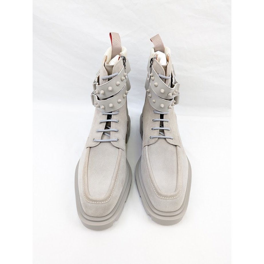 Christian Louboutin o1rshd1 Calf Our Fight Flat Boots in Goose Size US 10 / EU 43 - 17 Thumbnail