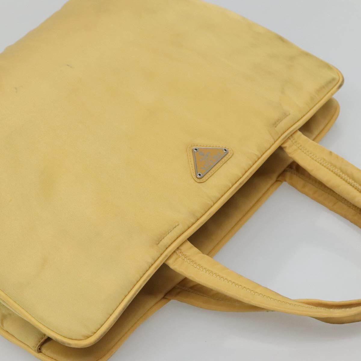 Prada PRADA Hand Bag Nylon Yellow Silver Size ONE SIZE - 6 Thumbnail