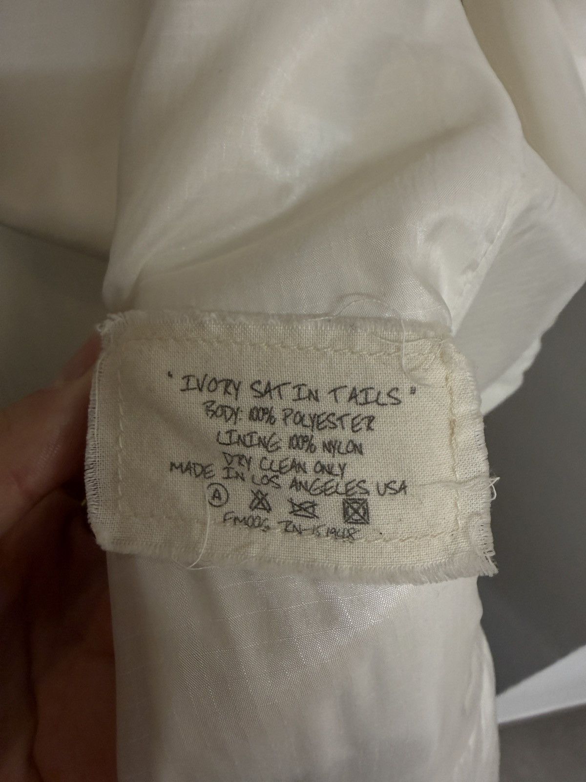 Greg Lauren Greg Lauren Ivory satin tail coat kimono style sz 3 Size US L / EU 52-54 / 3 - 4 Thumbnail