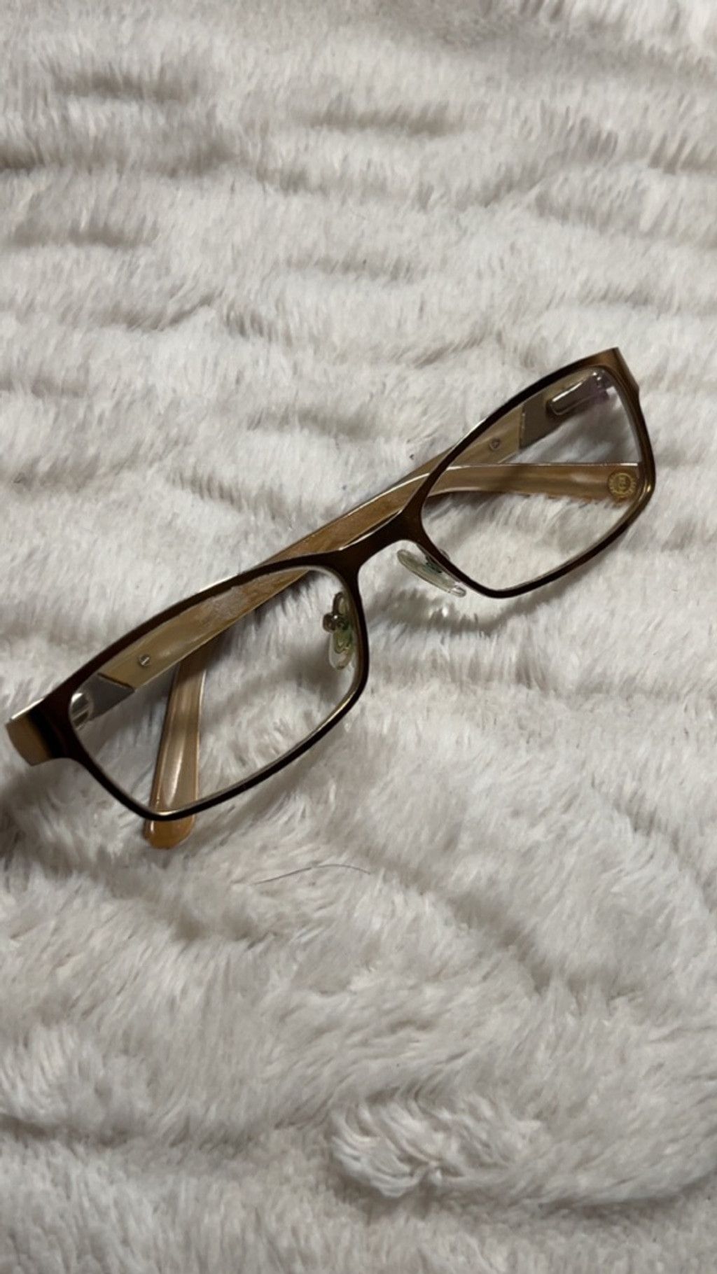 The Unbranded Brand Vintage Juicy Couture Brown Gold Glasses One Size Size ONE SIZE - 1 Thumbnail