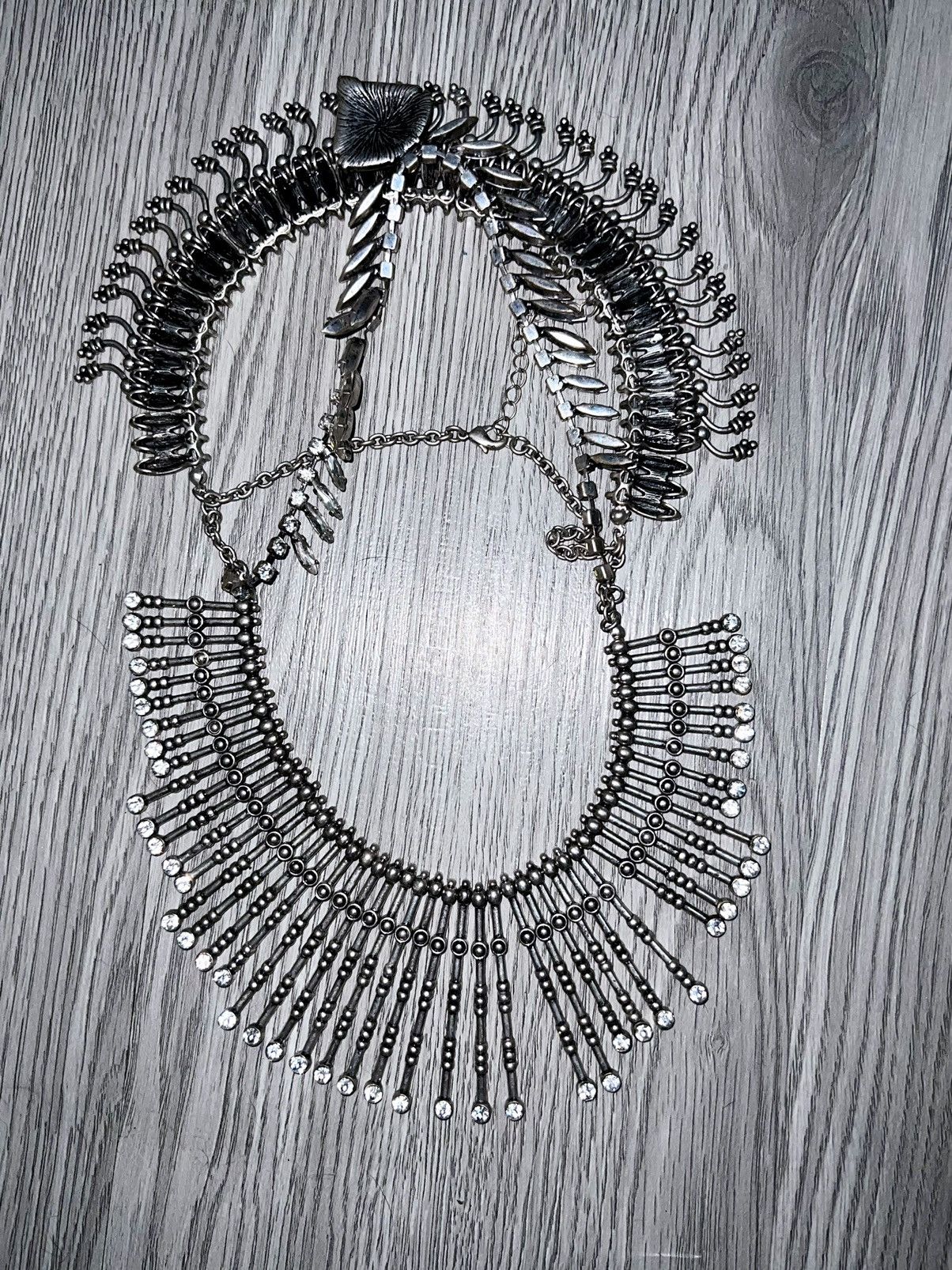 Japanese Brand Vintage bohemian silver layer necklace 🪩➕ Size ONE SIZE - 4 Thumbnail