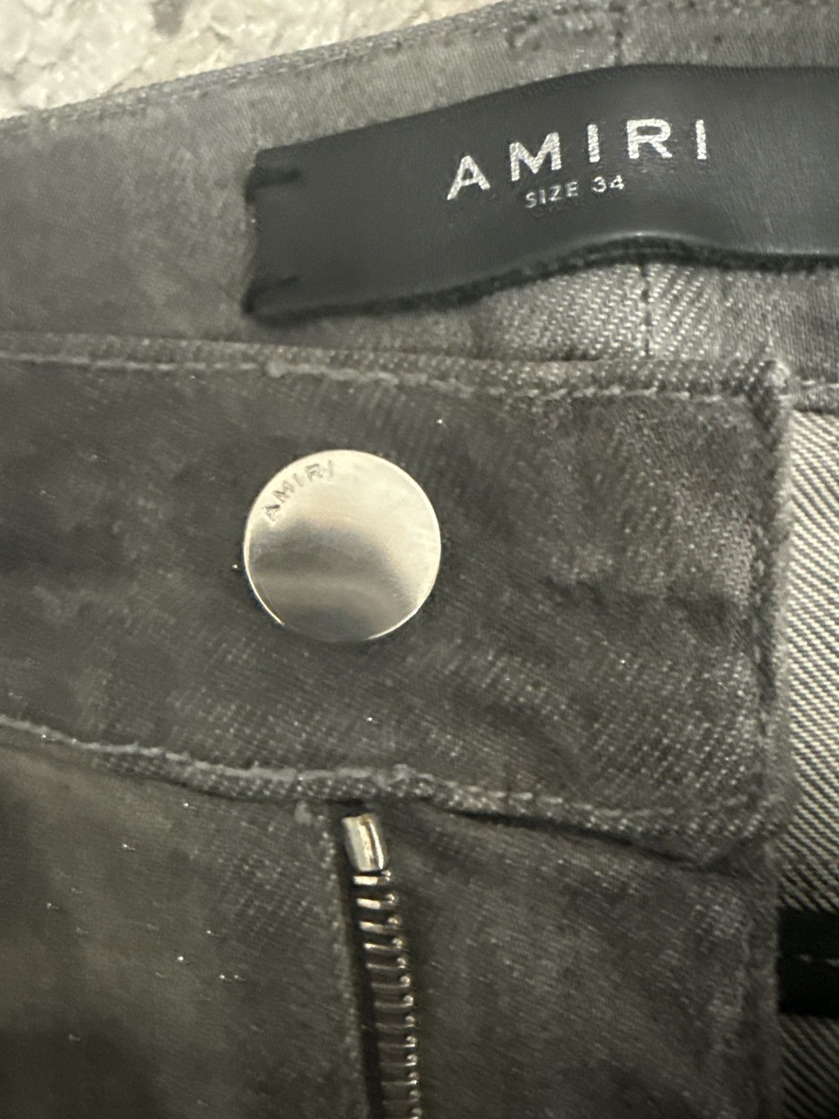 Amiri Amiri Size 34 Distressed Black Jeans - Designer Denim Size US 34 / EU 50 - 4 Thumbnail