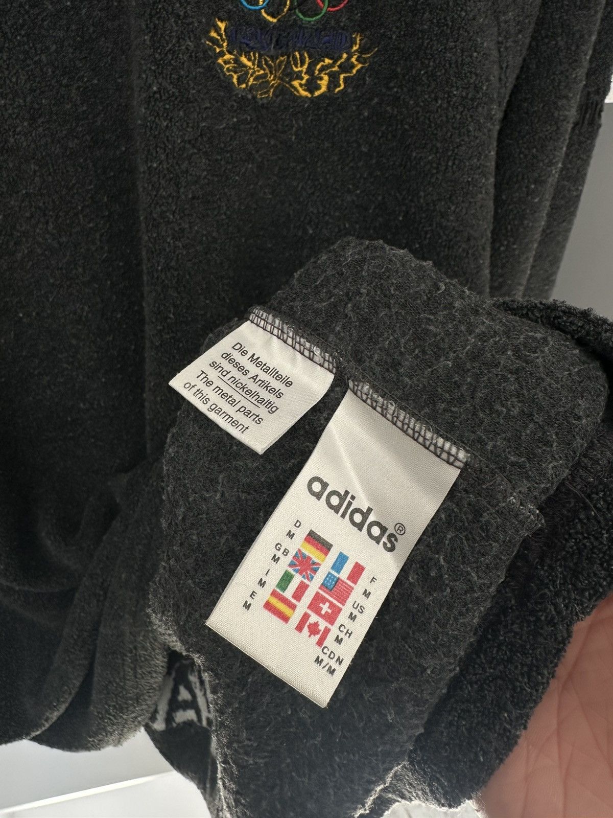 Adidas Vintage Adidas Olympic Games 1/4 Zip Fleece Sweatshirt Sz M Size US M / EU 48-50 / 2 - 8 Thumbnail