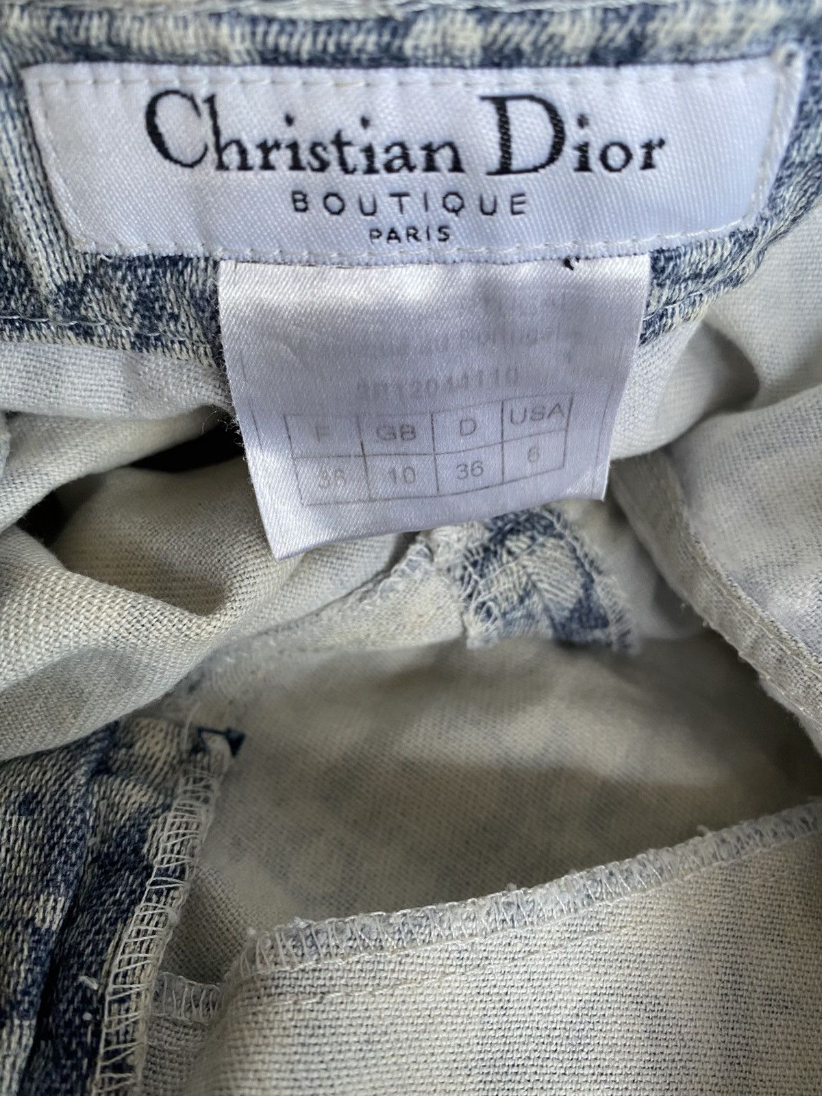 Dior Dior Oblique Denim Shorts Size US 30 / EU 46 - 8 Thumbnail