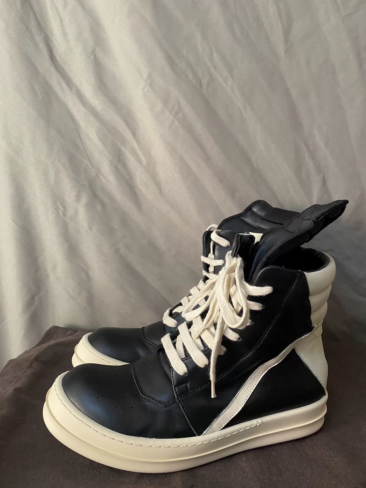 Rick Owens Rick Owens Leather Pink Hitop Sneakers 37 Women Size US 6.5 / IT 36.5 - 1 Thumbnail