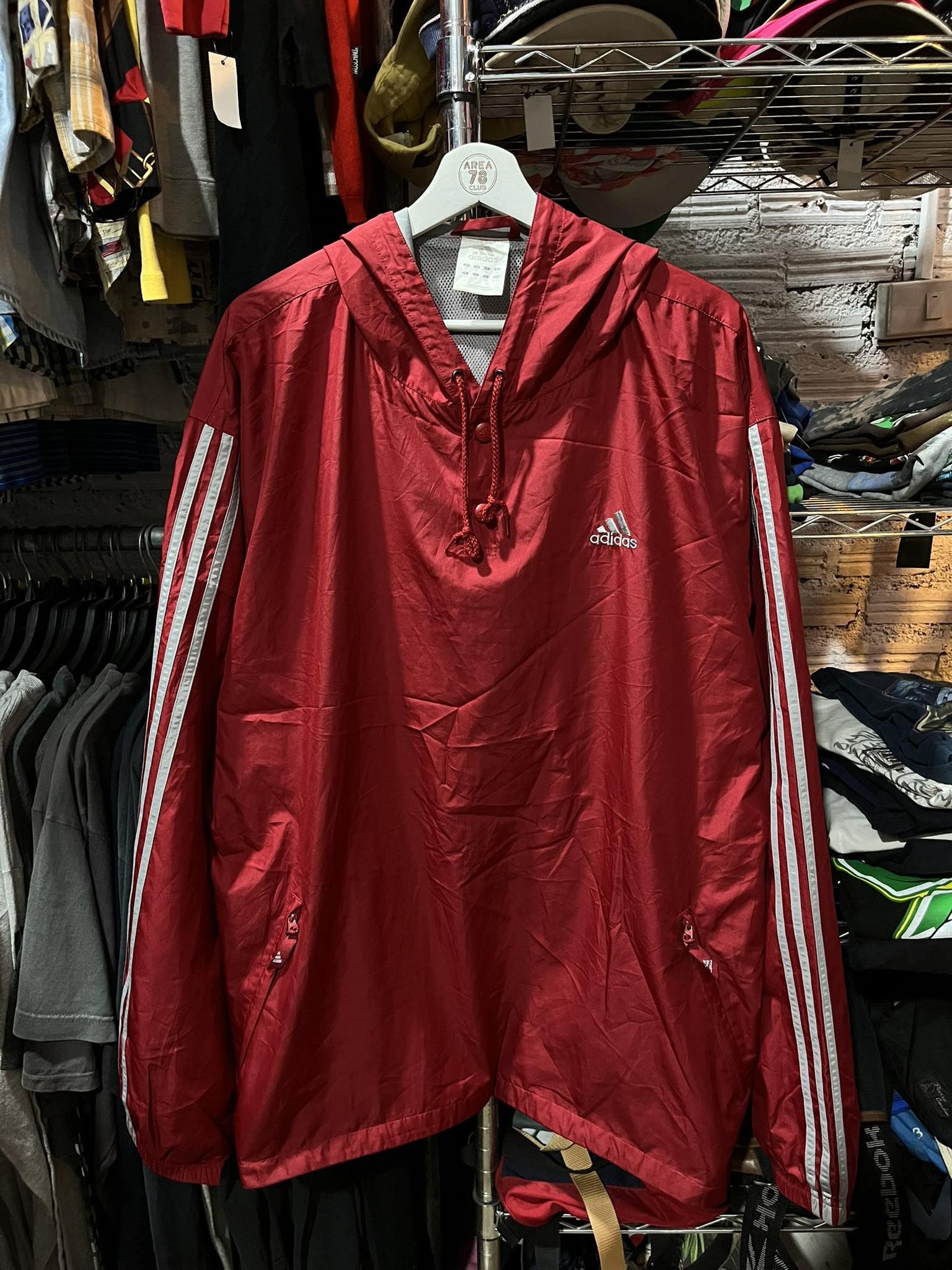 Adidas Adidas 3-Stripes Quarter Buttons Hoodie Logo Size US XL / EU 56 / 4 - 1 Thumbnail