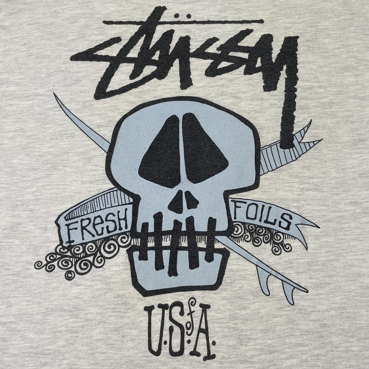 Stussy 80s Stussy Skull Fresh Gear Tee Size US S / EU 44-46 / 1 - 2 Thumbnail
