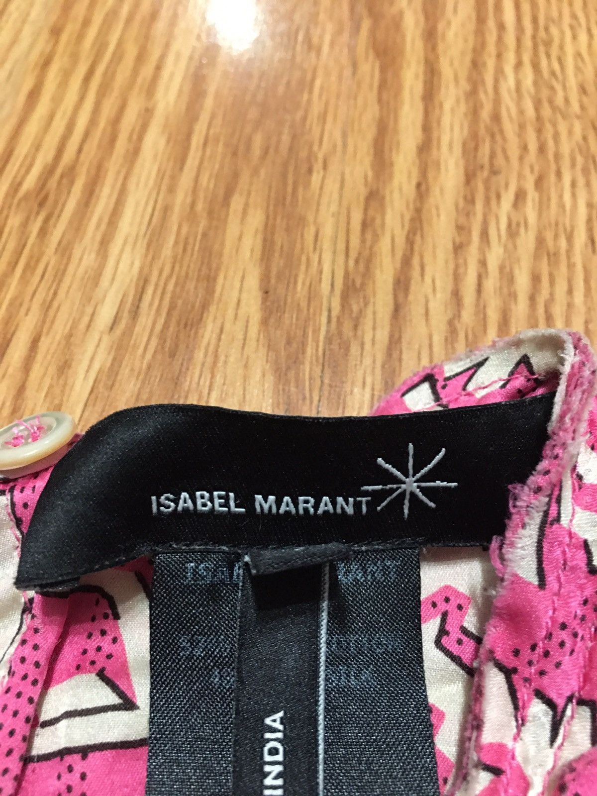 Isabel Marant Isabel Marant Pink Abstract Print Silk Blend Top Blouse Sz 2 Size XS / US 0-2 / IT 36-38 - 9 Thumbnail