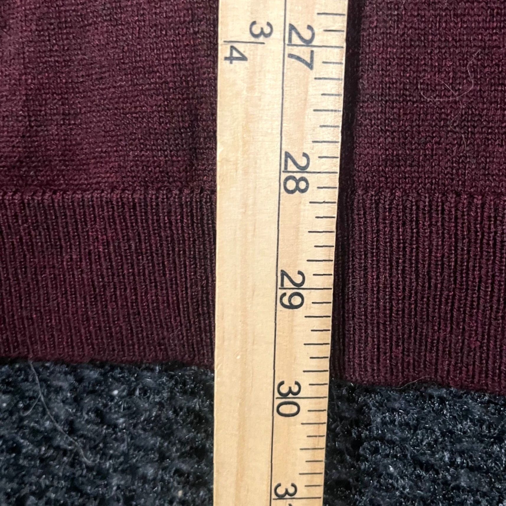 Apt. 9 Apt. 9 Mens XL Burgundy Merino Wool Blend 1/4 Zip Seriously Soft Sweater NWT Size US XL / EU 56 / 4 - 6 Thumbnail