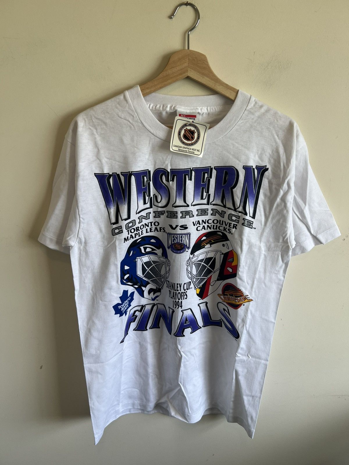 NHL × Vintage VINTAGE 1994 NHL Stanley Cup: Maple Leafs vs Canucks T-shirt Size US M / EU 48-50 / 2 - 1 Thumbnail