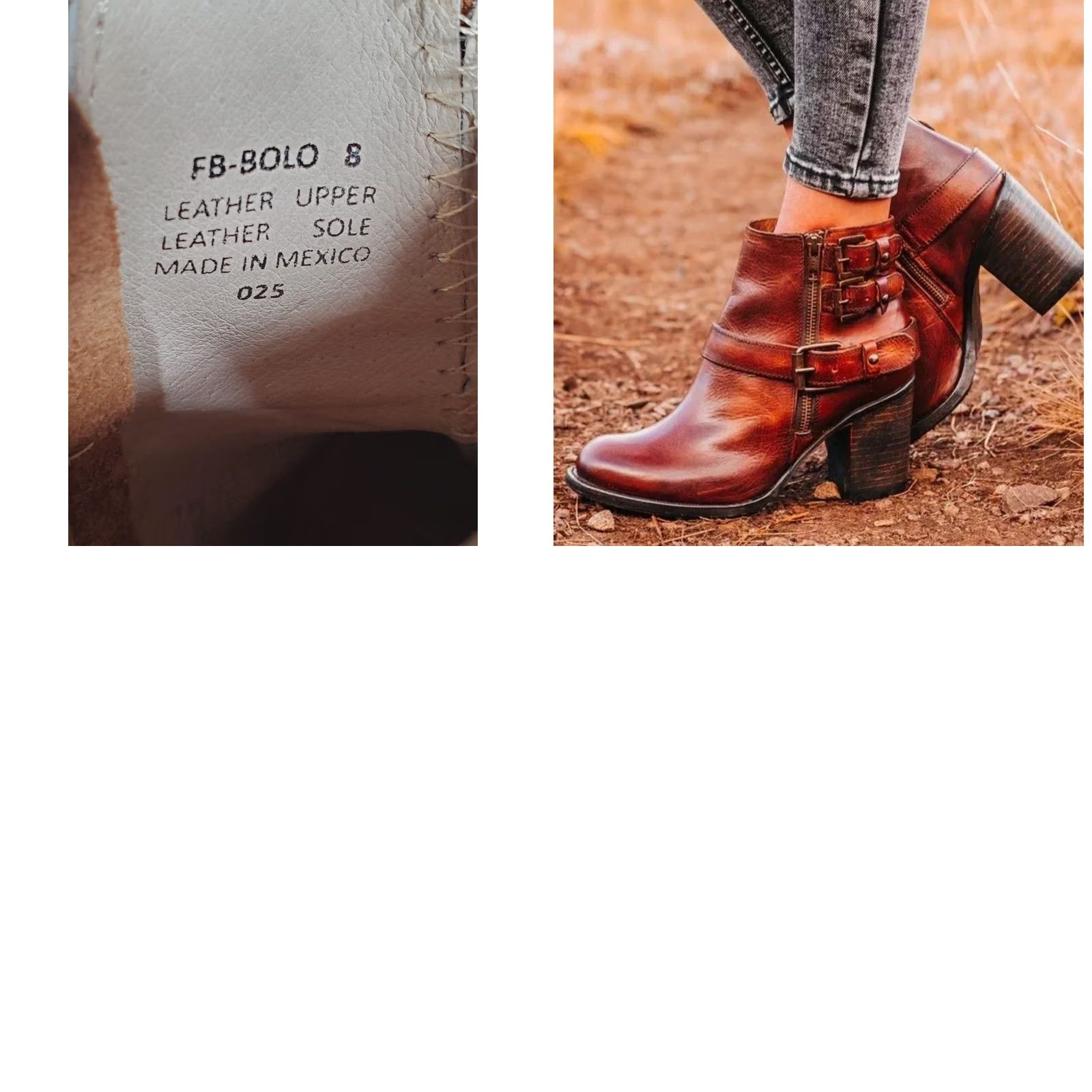 FREEBIRD Freebird by Steven BOLO Ankle Boots Distressed Cognac Brown Leather Women US 8 Bootie Casual Size US 8 / IT 38 - 9 Thumbnail