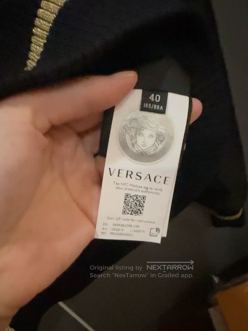 Versace Versace Embroidered Medusa black baseball uniform cotton j Size M / US 6-8 / IT 42-44 - 9 Thumbnail