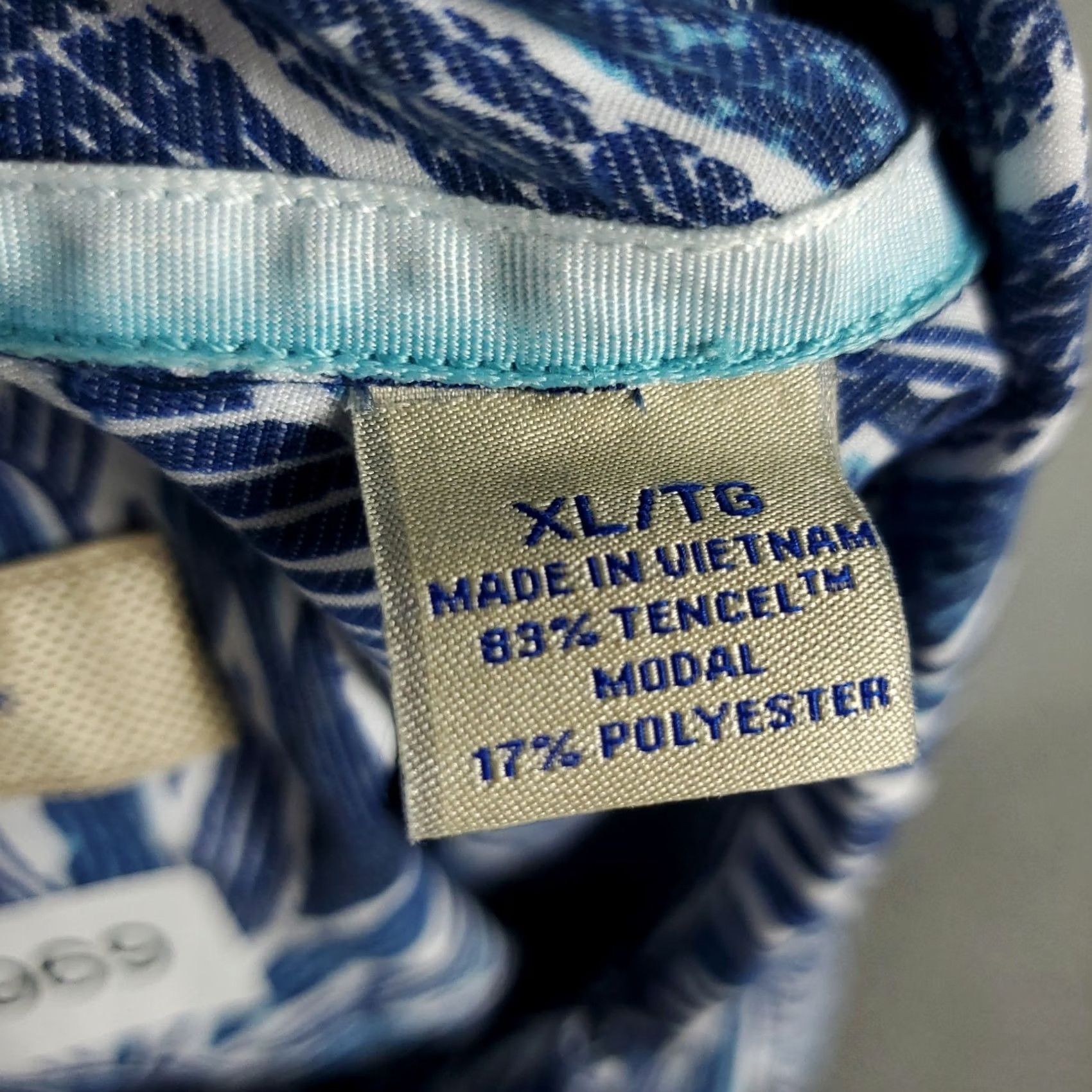 Tommy Bahama Tommy Bahama Shirt Mens XL Blue Modal Hawaiian Button Up Short Sleeve Shirt Size US XL / EU 56 / 4 - 6 Thumbnail