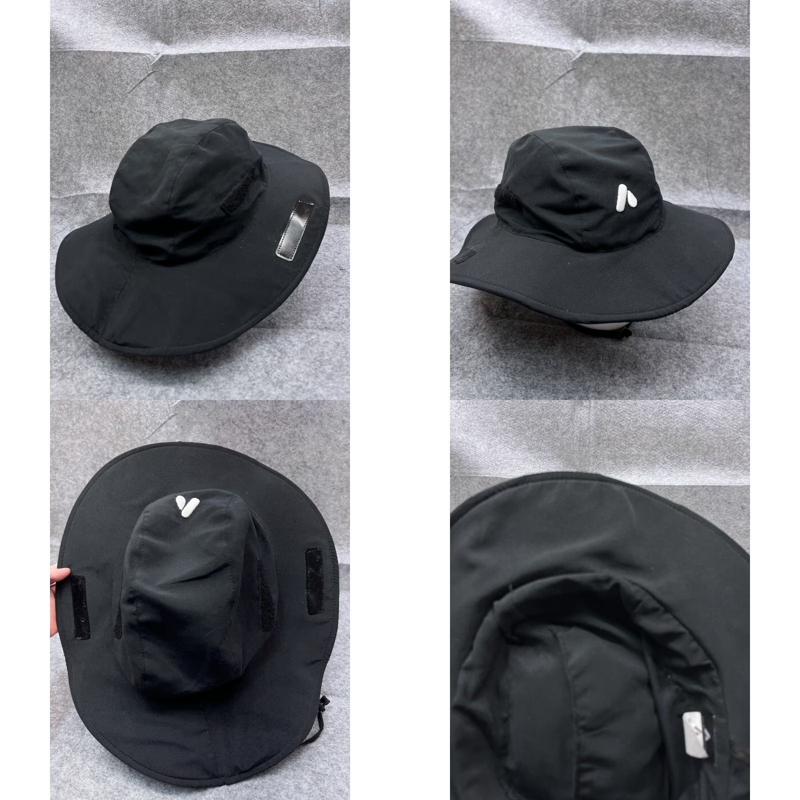 Vintage Activecool Sun Hat Adult One Size Black Knit 100% Polyester Outdoors Size ONE SIZE - 8 Thumbnail
