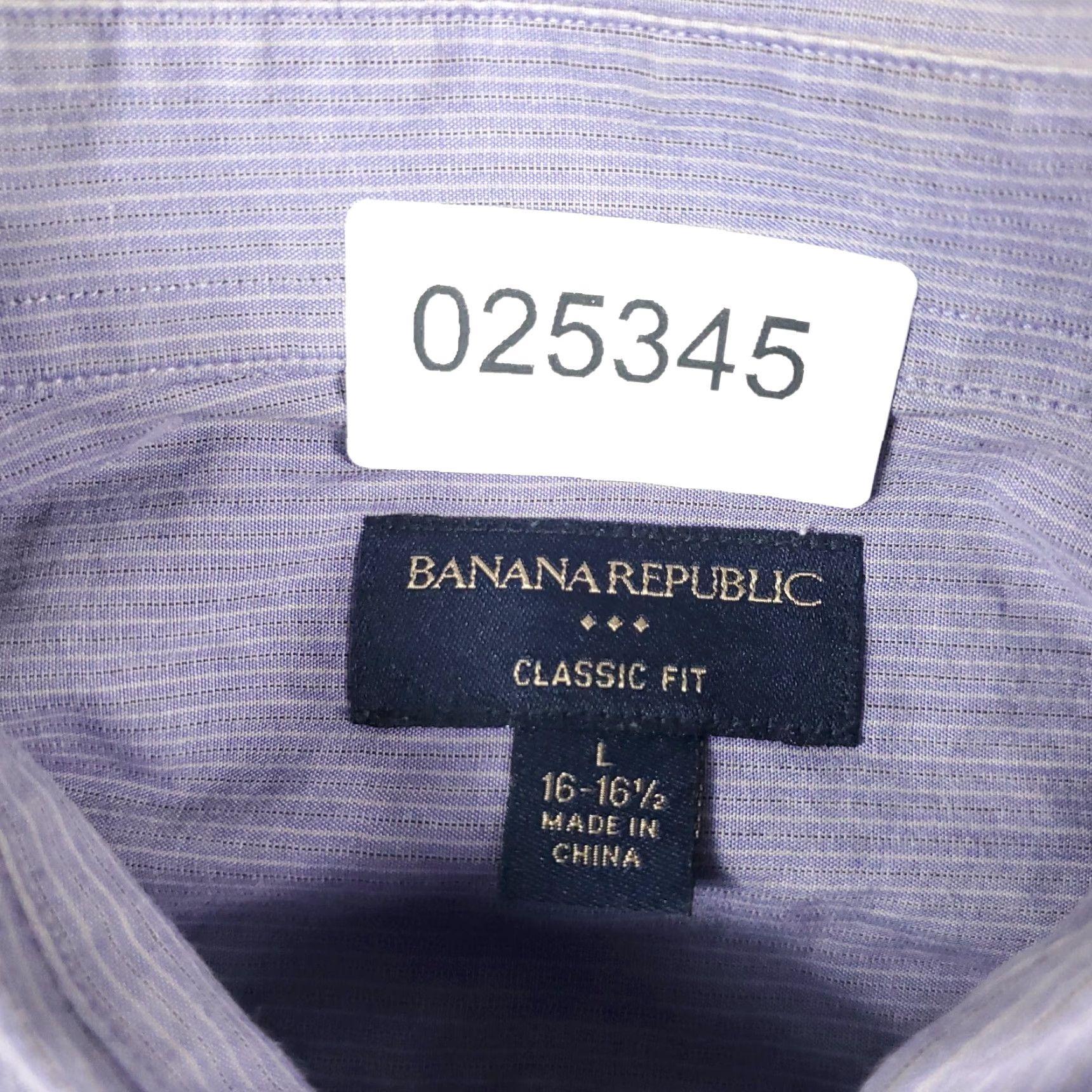 Banana Republic Banana Republic Button-Up Shirt Mens Large Purple Long Sleeve Casual Classic Size US L / EU 52-54 / 3 - 7 Thumbnail