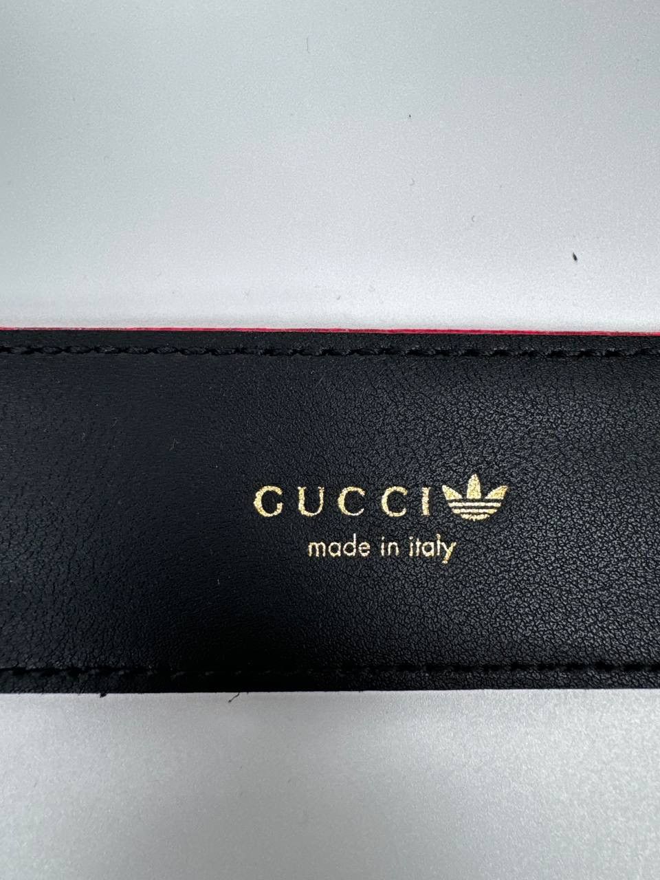 Gucci Gucci Adidas GG Monogram leather belt Size 34 - 9 Thumbnail