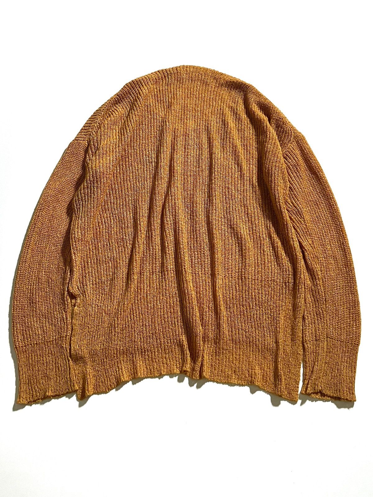 Japanese Brand Natural Vintage GOA Mustard Knit Sweater 00s Size ONE SIZE - 8 Thumbnail