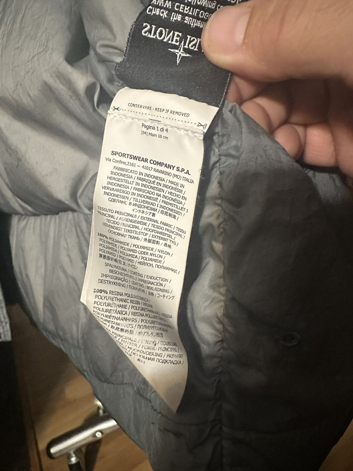 Stone Island Stone Island down jacket GARMENT DYED CRINKLE REPS NY DOWN Size US M / EU 48-50 / 2 - 8 Thumbnail