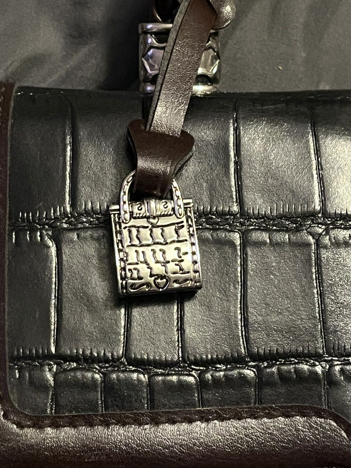Other Marc Chantal satchel bag faux croc embossing shoulder strap Size ONE SIZE - 2 Thumbnail