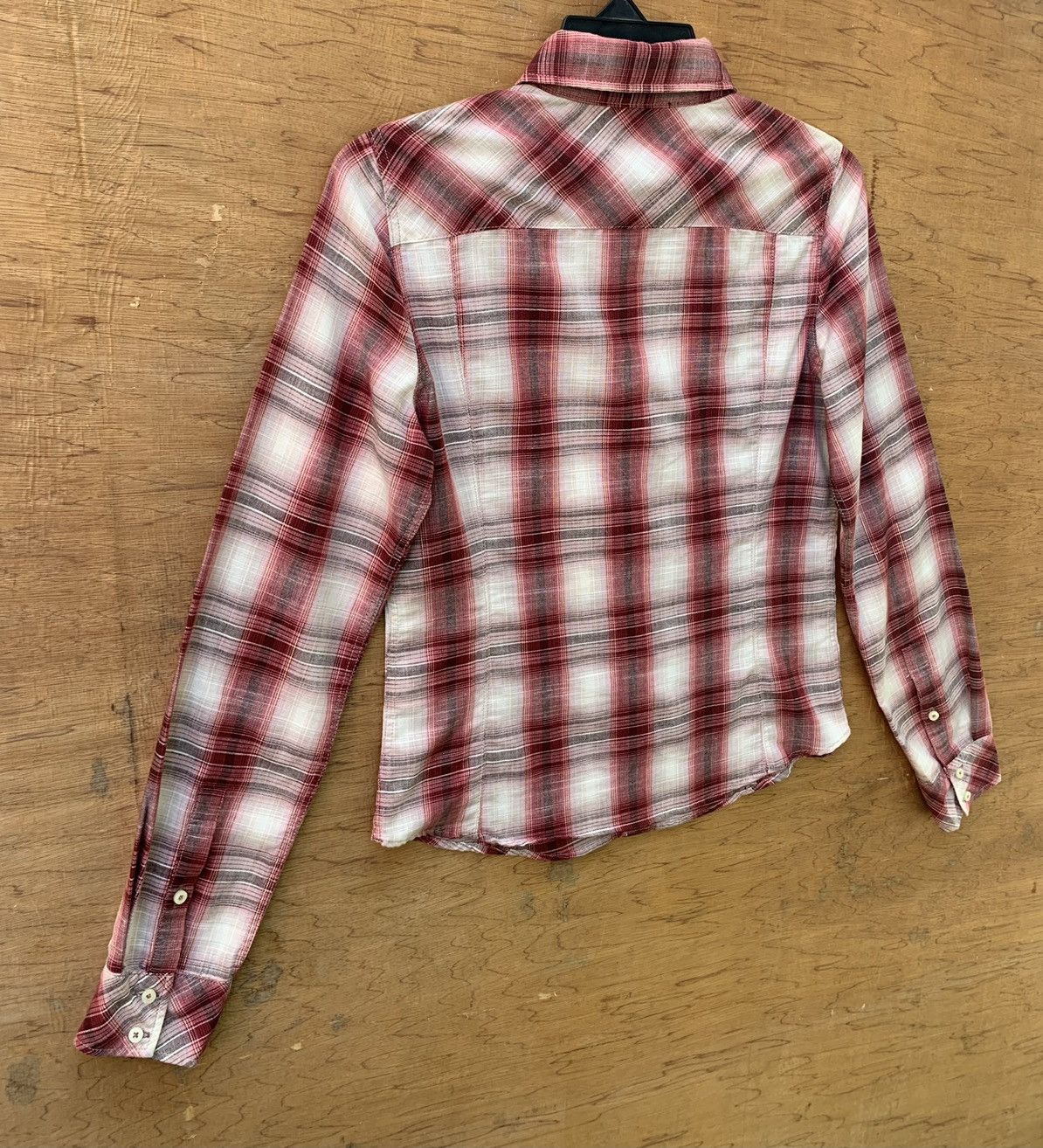 Hysteric Glamour Hysteric Glamour Button Ups Checkered Gold Stripe Line Shirt Size S / US 4 / IT 40 - 9 Thumbnail