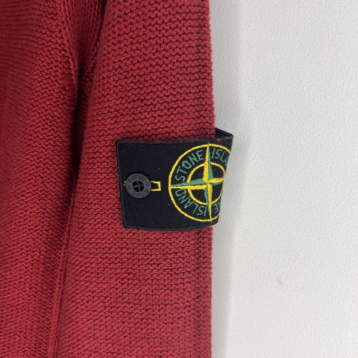 Stone Island Stone Island Vintage 90s Y2K Jumper Sweater Knitted Red Size US M / EU 48-50 / 2 - 6 Thumbnail