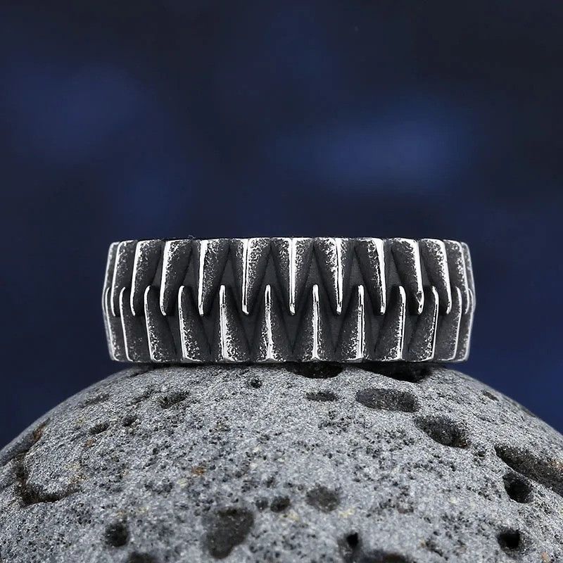 Jewelry Geometric Gear Ring Size ONE SIZE - 6 Thumbnail