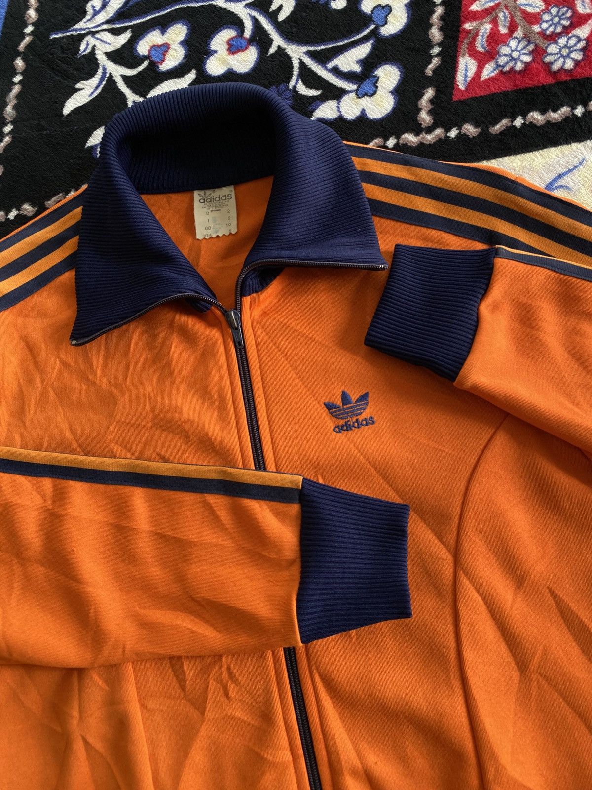 Adidas Vintage 80s Adidas 3 Stripes Tracktop Size US M / EU 48-50 / 2 - 4 Thumbnail