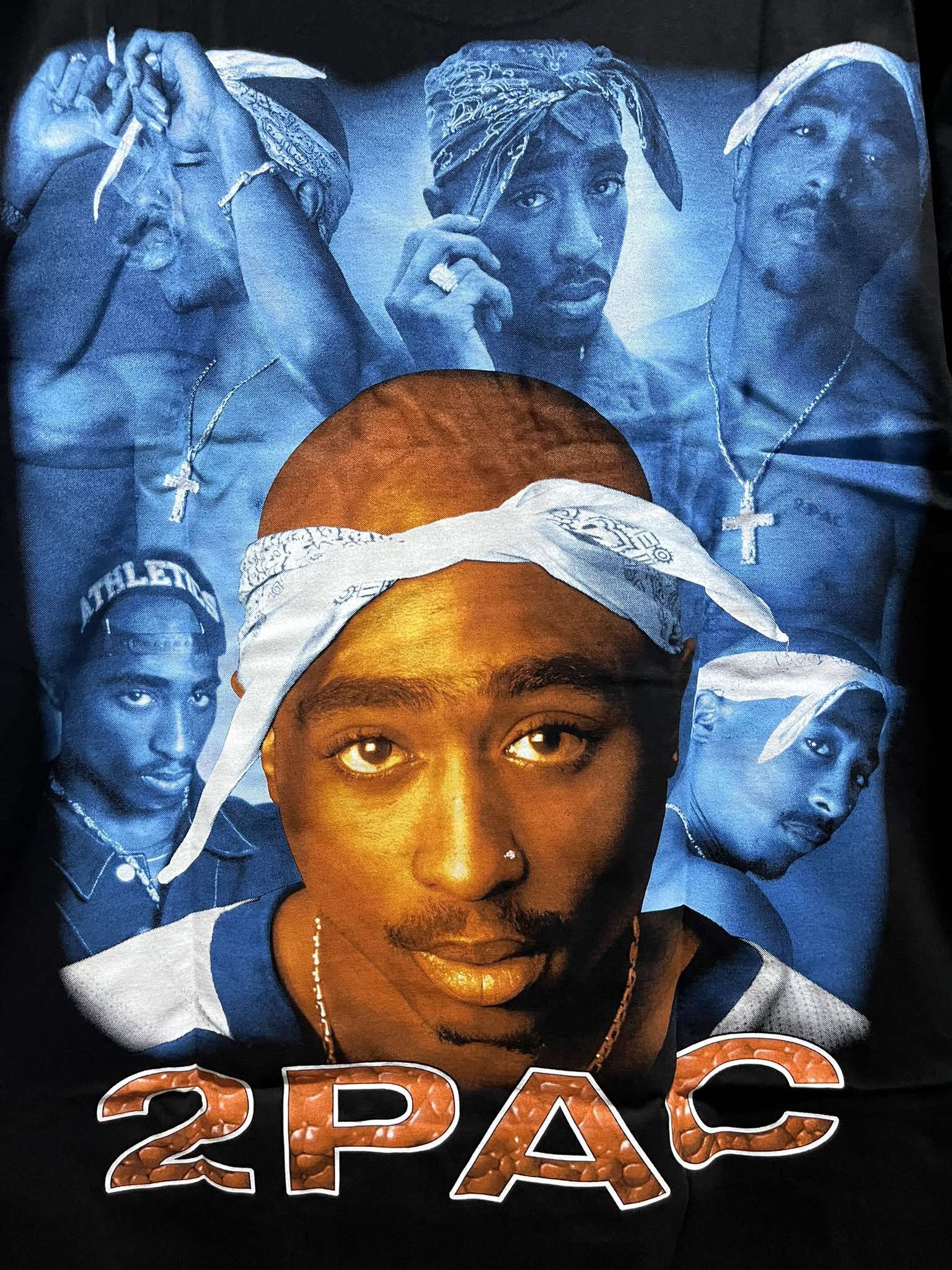 Rap Tees × Vintage 2Pac Tupac Shakur All Eyez On Me Rap Tee Size US XL / EU 56 / 4 - 4 Thumbnail