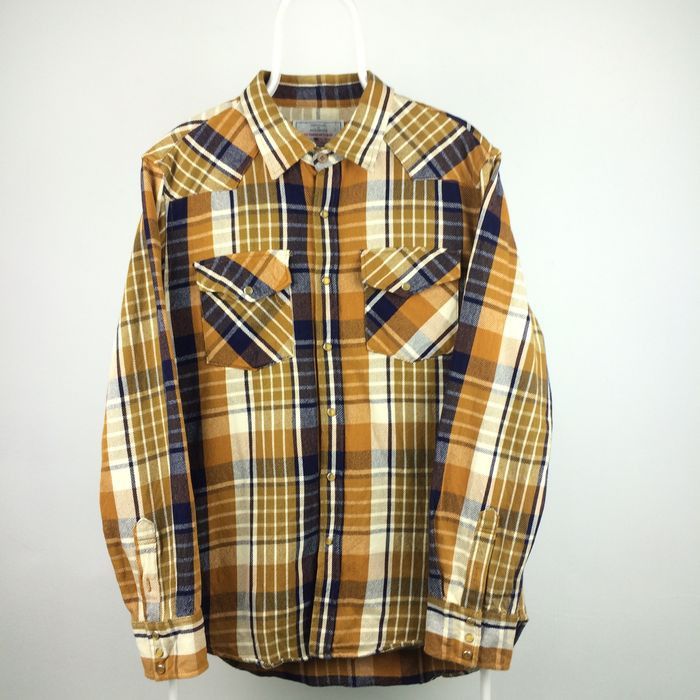 Avirex Z60 AVIREX USA WESTERN FLANNEL HEAVY COTTON SHIRT Size US XL / EU 56 / 4 - 1 Thumbnail