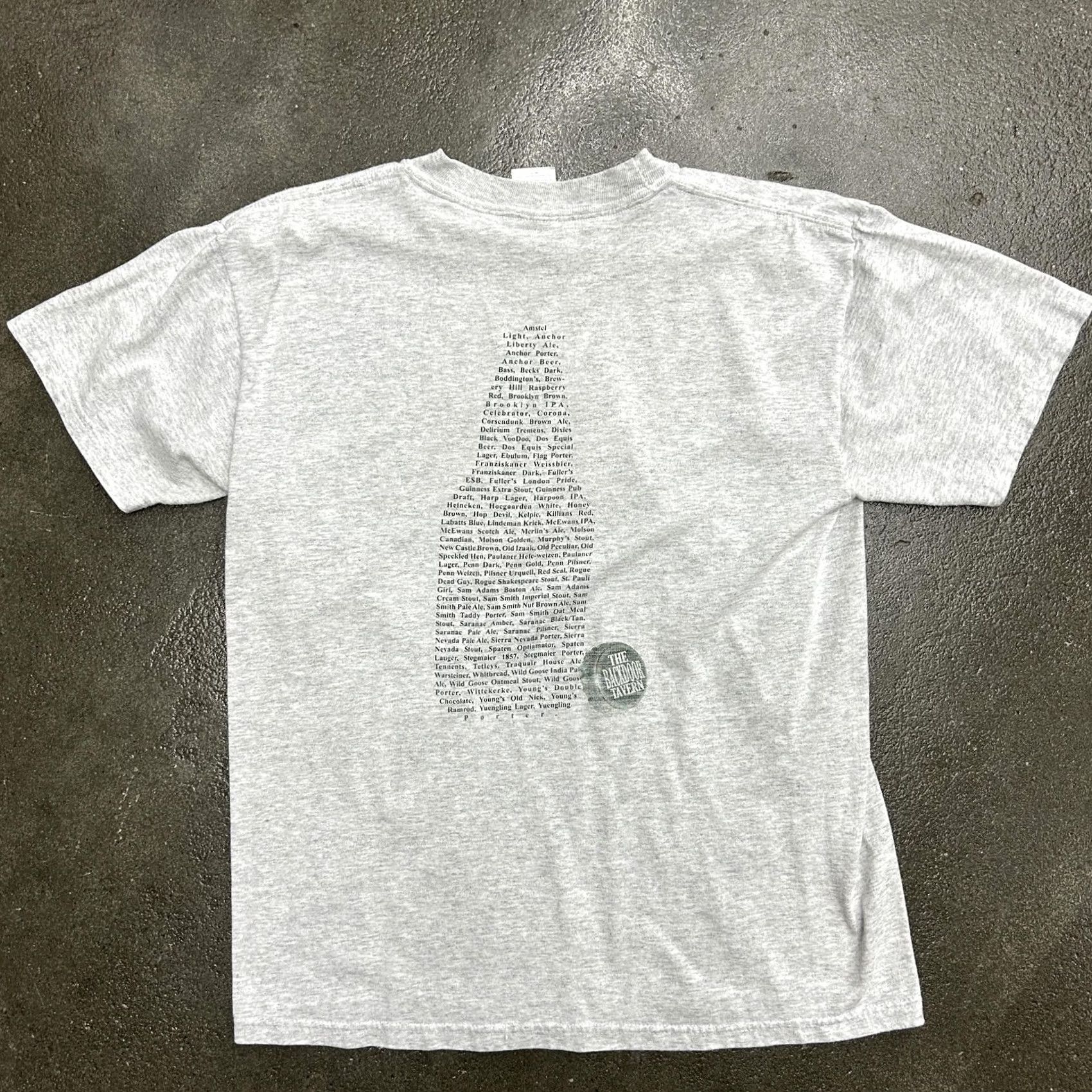 Jerzees Backdoor Tavern Mens Medium Gray Shirt Graphic Size US M / EU 48-50 / 2 - 4 Thumbnail
