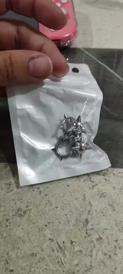 Jewelry Gothic Spiky Ball Hoop Earrings Size ONE SIZE - 4 Thumbnail