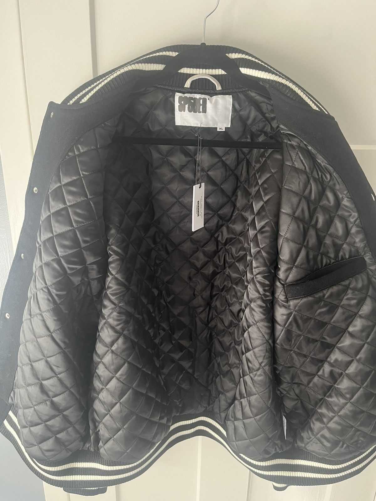Sp5der Sp5der Spider Worldwide Williams 5 Varsity Jacket Black Pink Size US XL / EU 56 / 4 - 3 Thumbnail