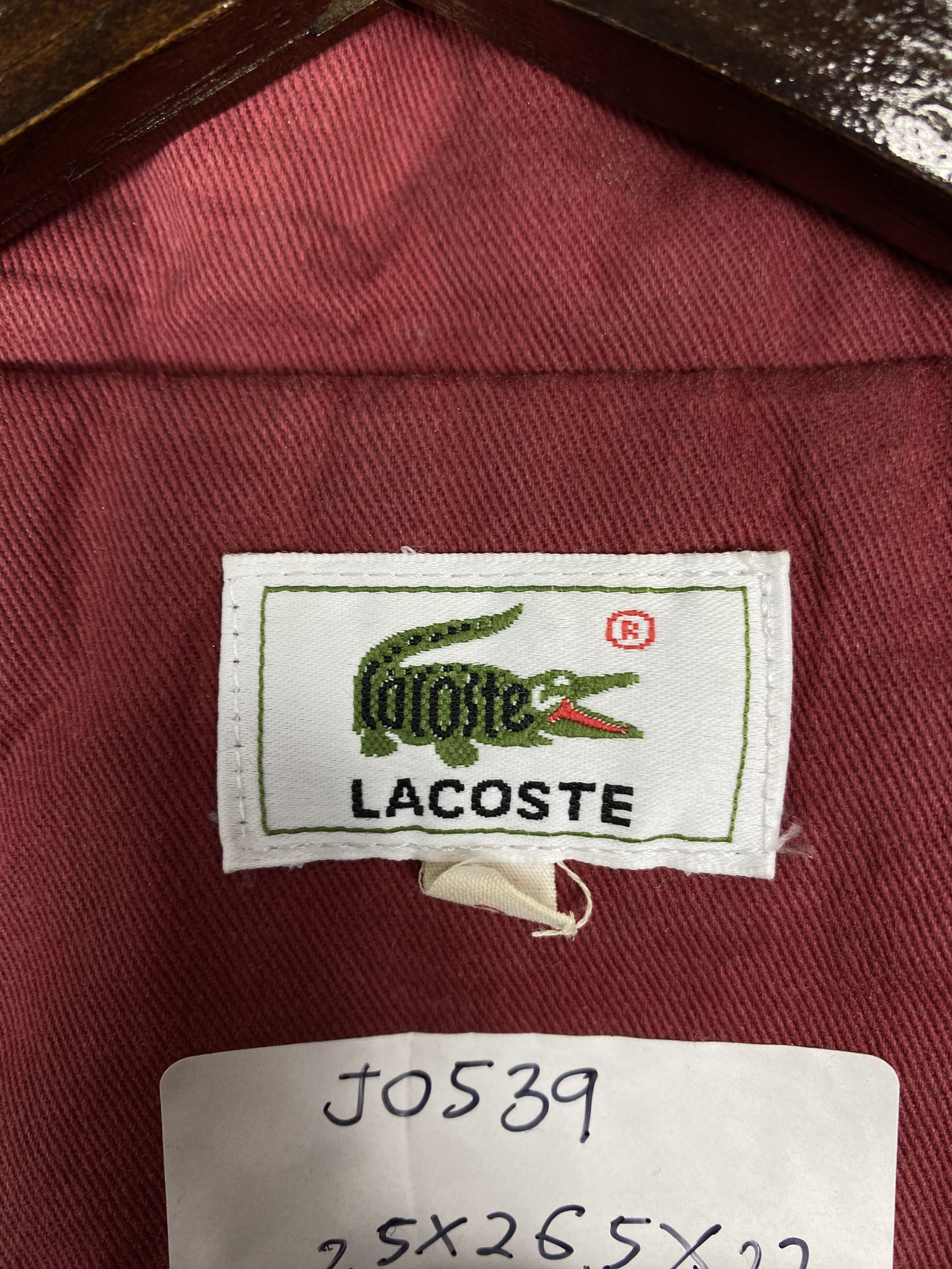 Lacoste Vintage Lacoste Quilted Lining Jacket DJ0539 Size US L / EU 52-54 / 3 - 9 Thumbnail