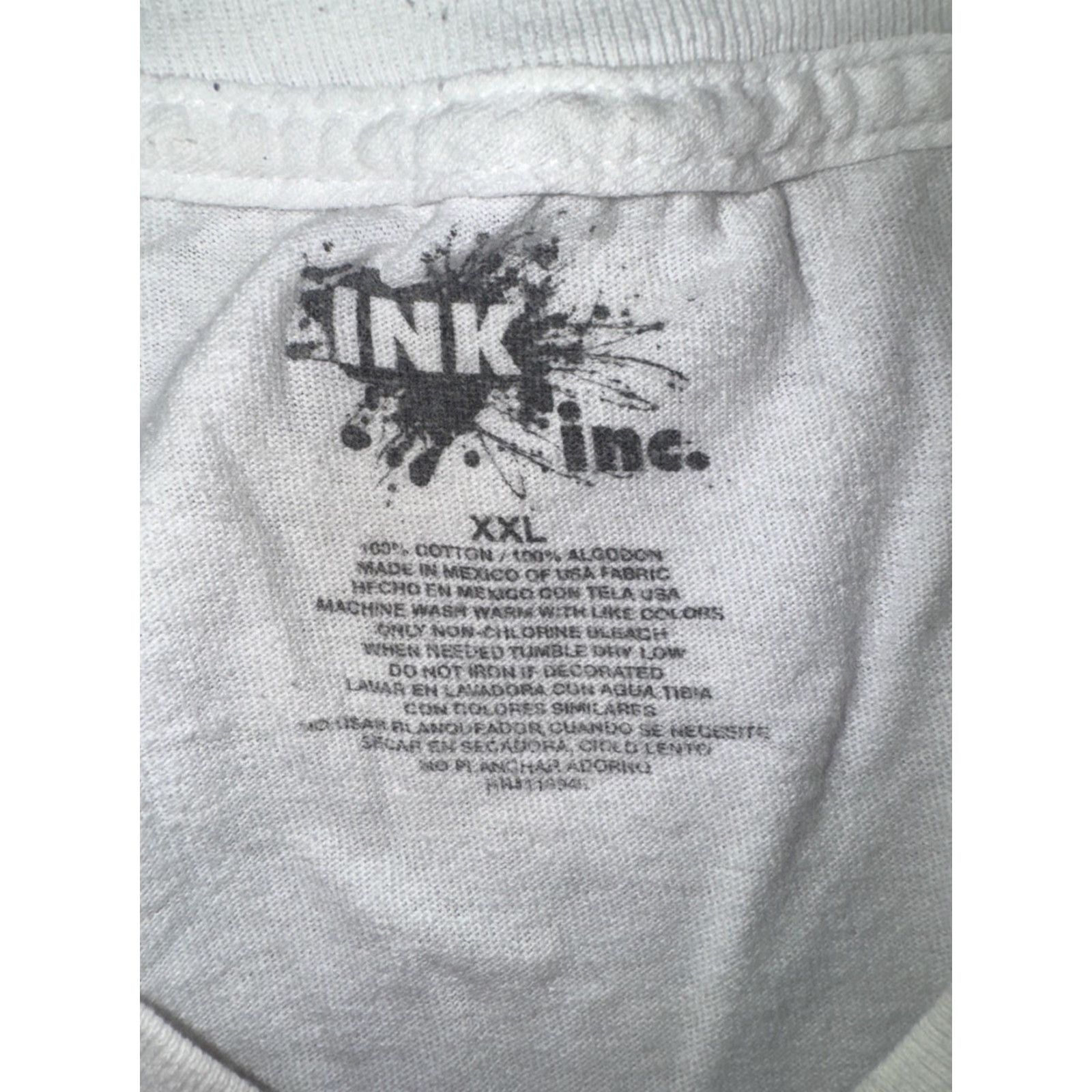 Vintage VINTAGE INC International Concepts T-Shirt White 2XL Men Gothic Graphic Cross Heart 90s Y2K Streetwear Size US XXL / EU 58 / 5 - 3 Thumbnail