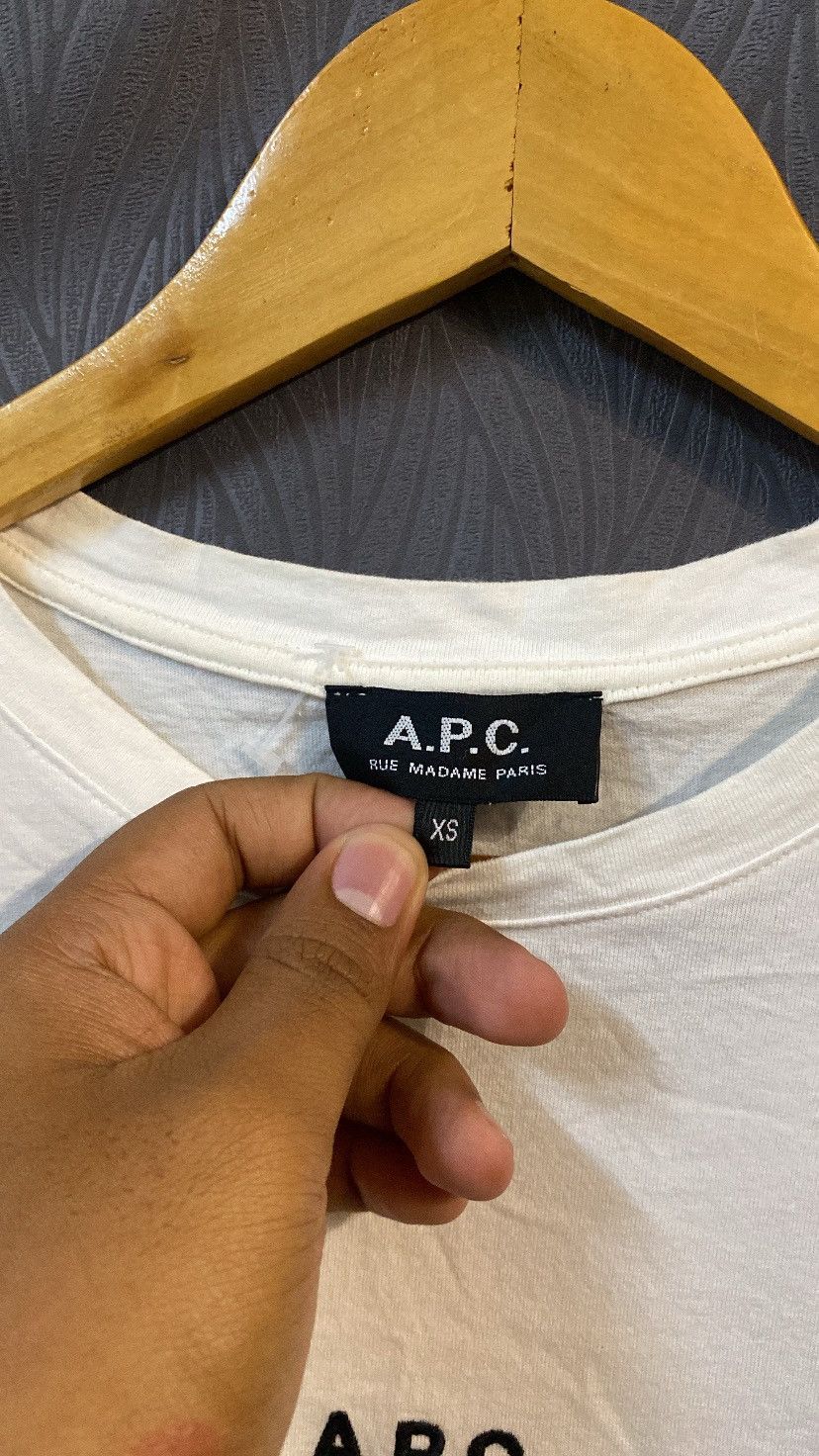 A.P.C. ‼️NEED GONE‼️ APC EMBROIDERY WHITE XS TSHIRT JAPAN Size US XS / EU 42 / 0 - 3 Thumbnail
